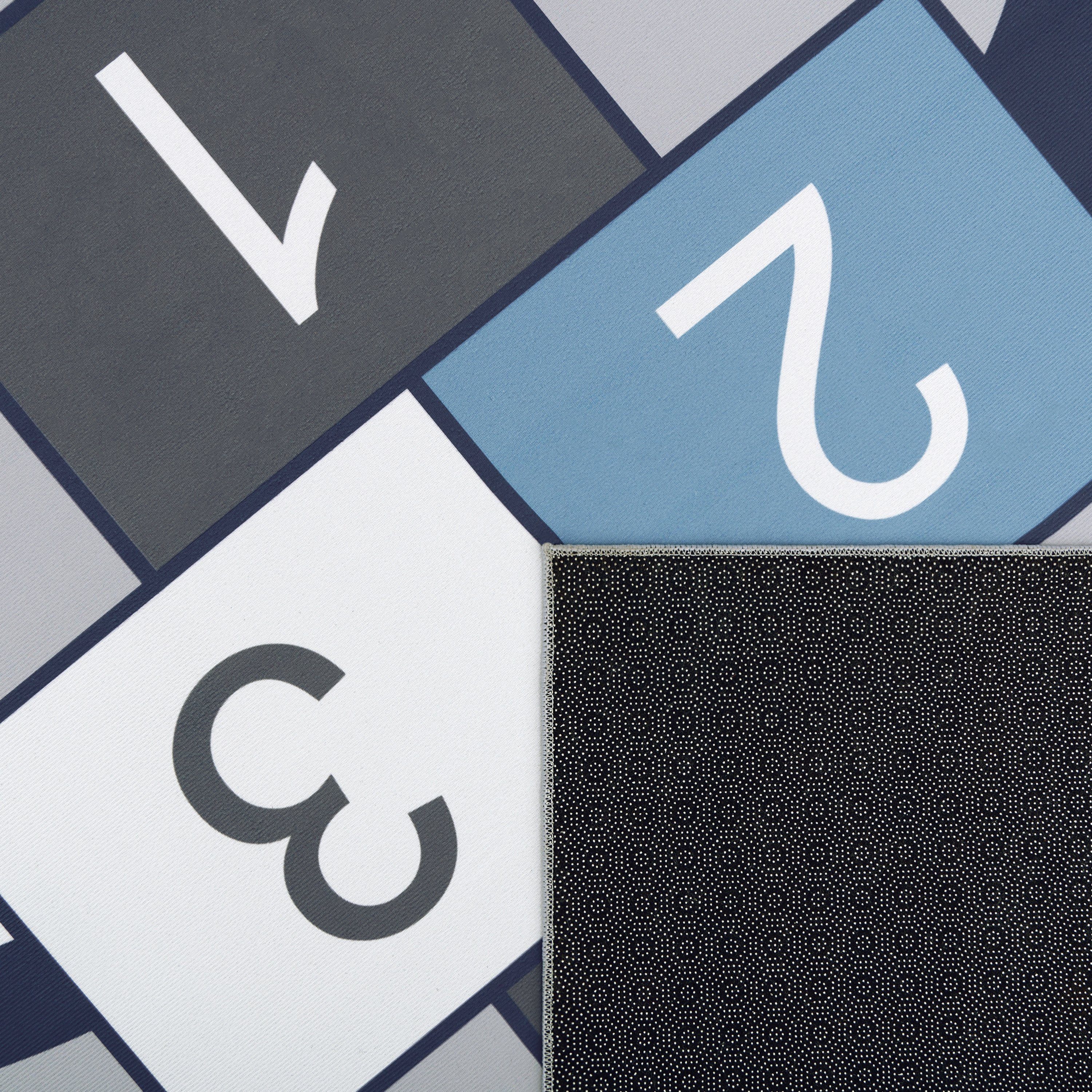 Paco Home Kinderteppich Bino 565, rechteckig, Höhe: 4 mm, Kurzflor, Straßen-Spiel-Teppich & Spielmotiv Hüpfkästchen