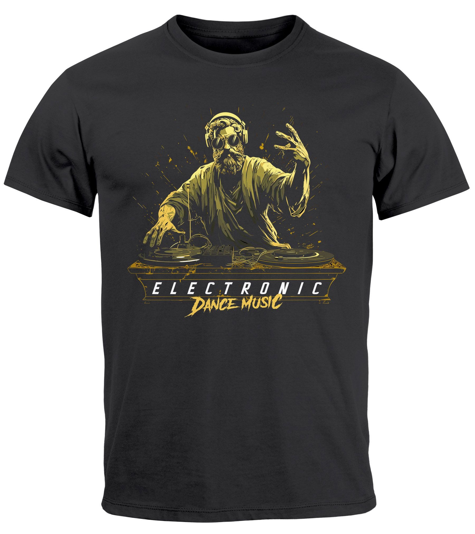Neverless Print-Shirt Herren T-Shirt Eletronic Dance günstig online kaufen
