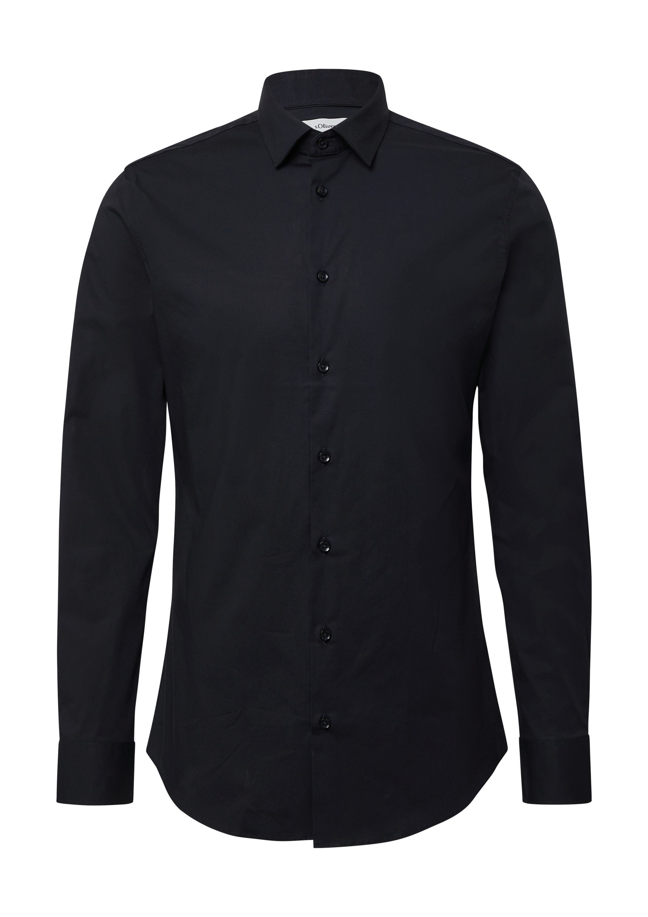 s.Oliver Langarmhemd Hemd Tailored Fit: Langarmhemd aus Comfortstretch günstig online kaufen