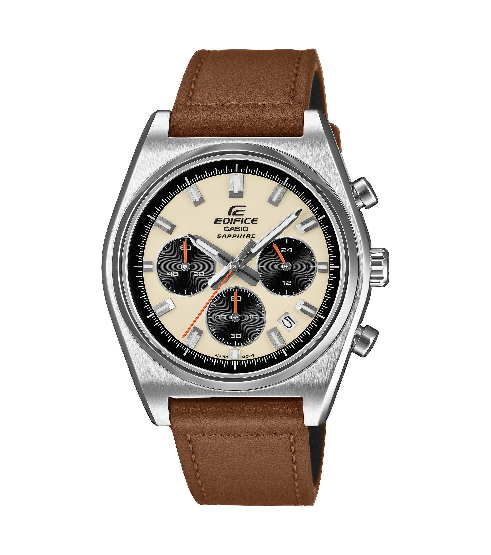 CASIO EDIFICE Chronograph EFB-730L-7AVUEF, Quarzuhr, Armbanduhr, Herrenuhr, analog, Tag, Stoppfunktion