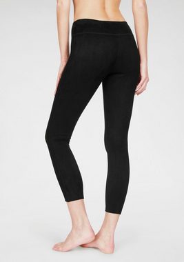 LASCANA Leggings in Velourleder-Optik