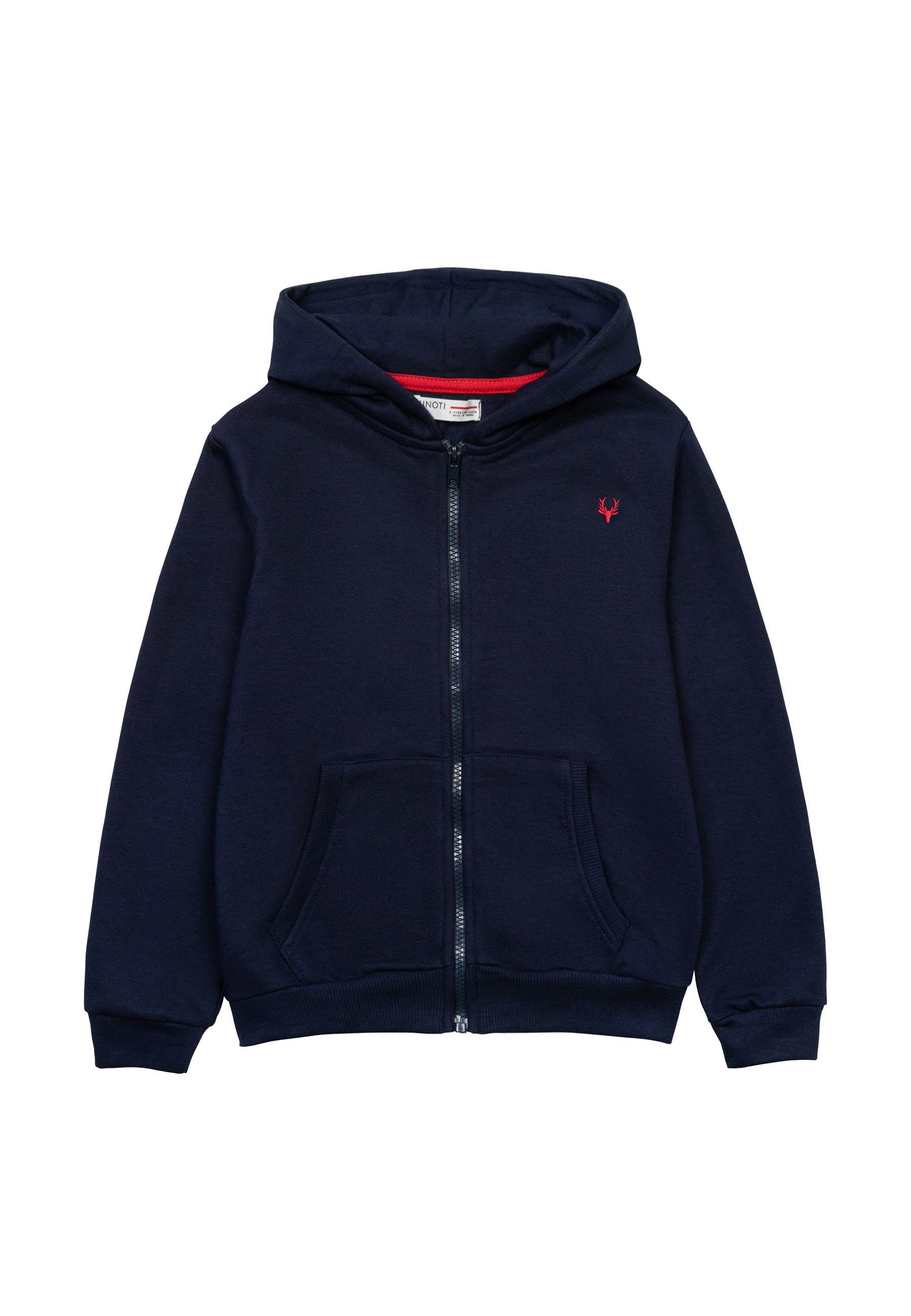 MINOTI Kapuzensweatshirt Loses Sweatshirt mit Kapuze (1y-14y) Dunkelblau