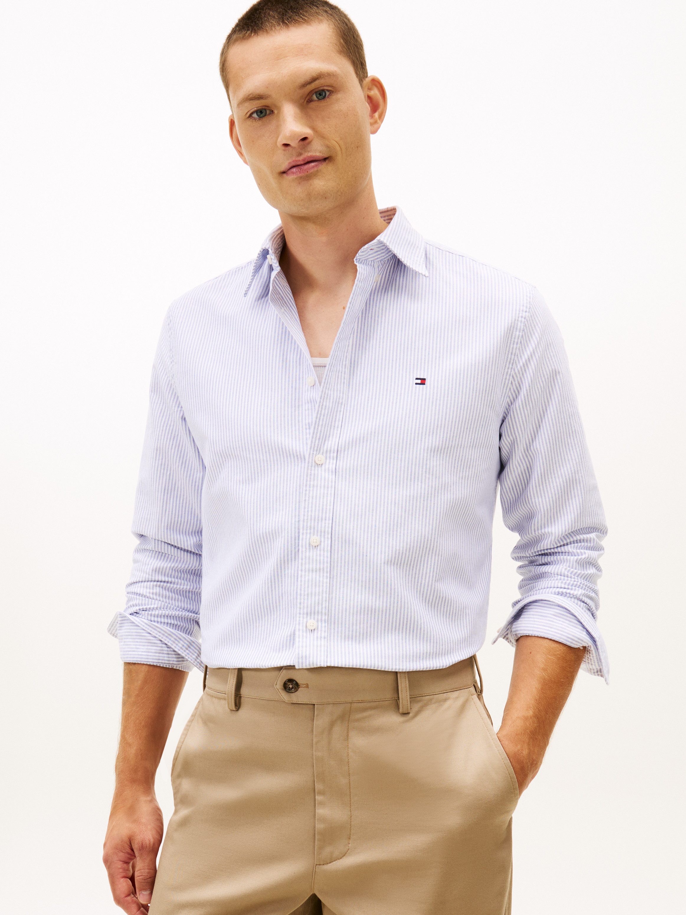 Tommy Hilfiger Langarmhemd HERITAGE OXFORD STRIPE Regular Fit SHIRT günstig online kaufen