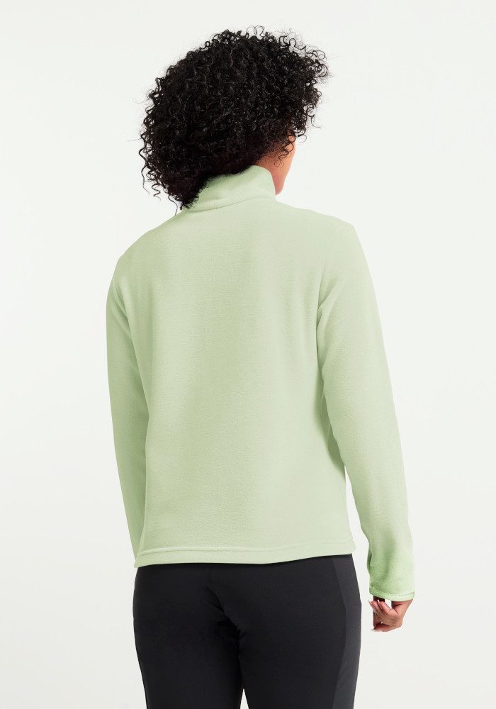 Jack Wolfskin Stehkragenpullover TAUNUS 100 HZ W Fleecepullover, Halfzip-Reißverschluss, Stehkragen
