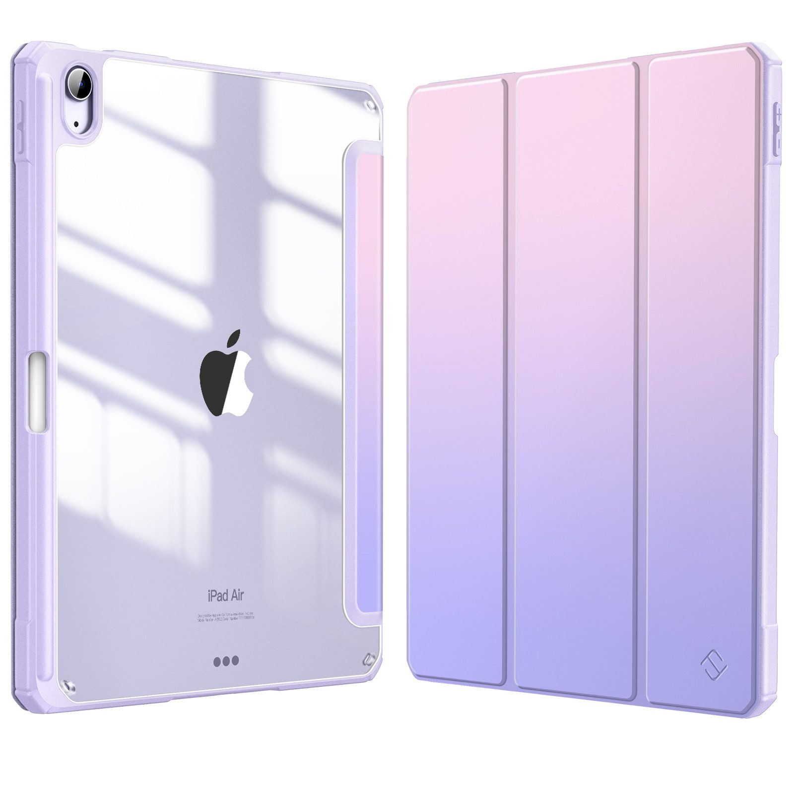 Fintie Tablet-Hülle für iPad Air 11'' M4/M3/M2(2026/2025/2024), iPad Air 5/4 Gen 2022/2020 10.9 Zoll, mit Stifthalter, Hülle mit transparenter Hartschale auf der Rückseite