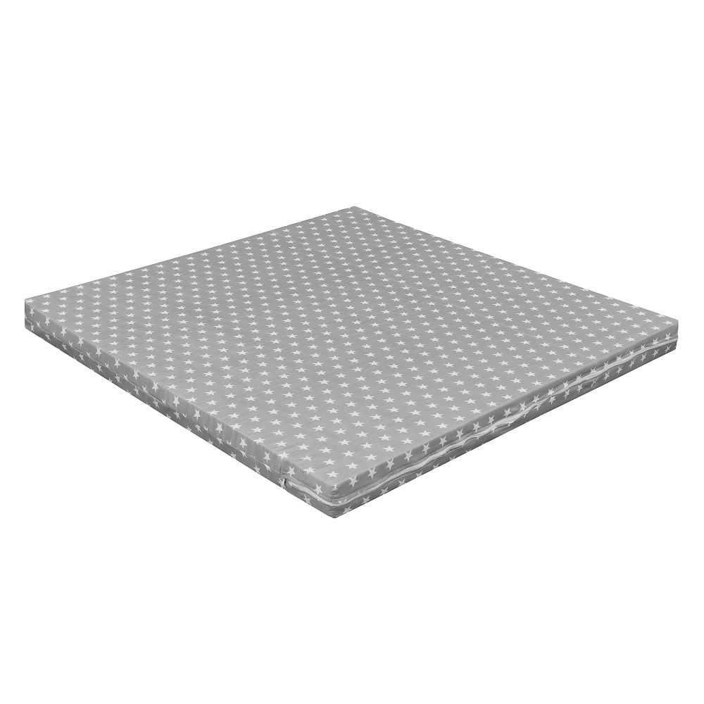 Laufgitter-Matratze Laufgittermatratze 100x100 Grey Stars, Baby-Delux, 6.00 günstig online kaufen