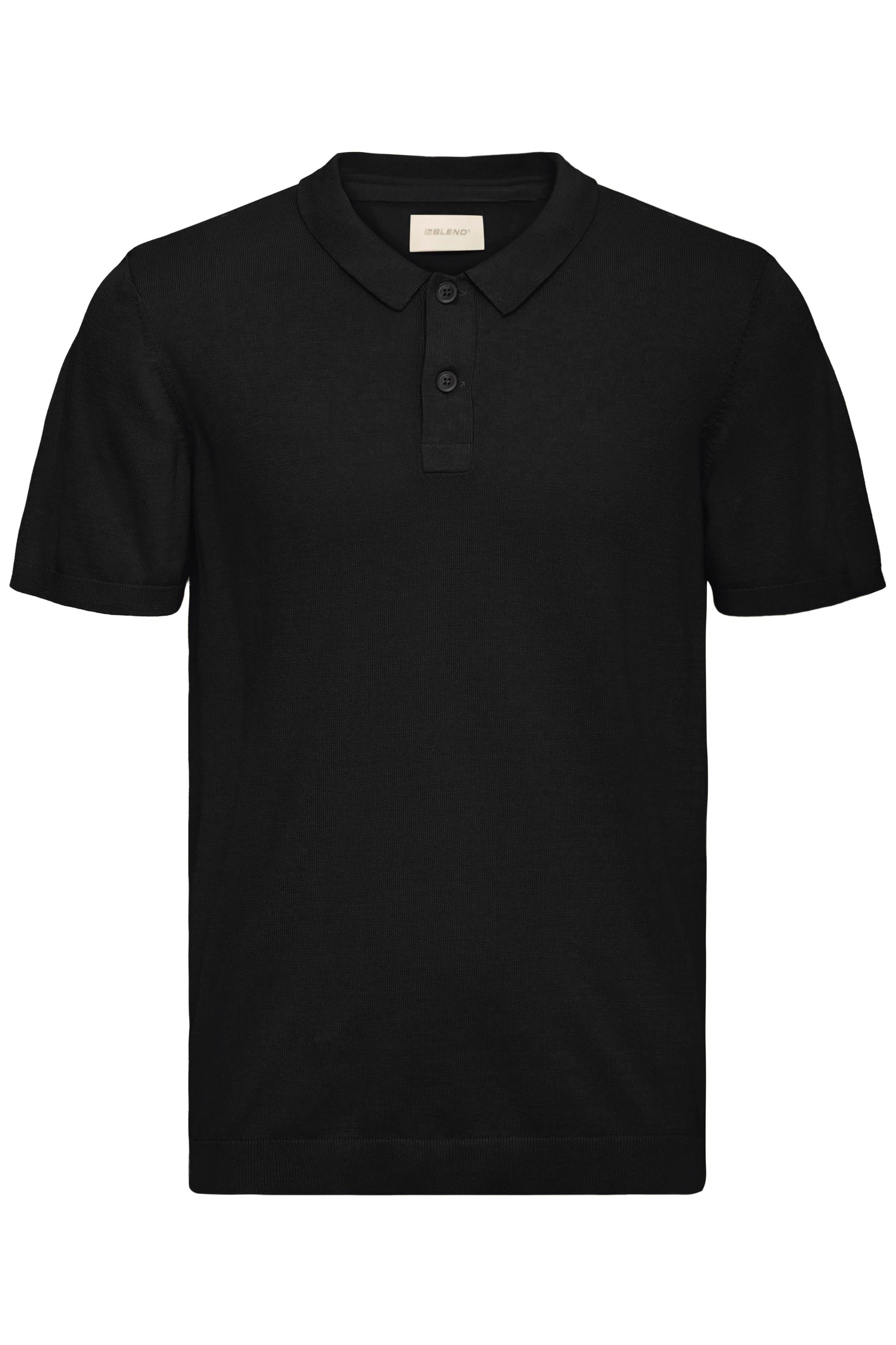 Blend Poloshirt BHBRAY KNIT POLO aus Baumwolle und Strick, Regular Fit, pflegeleicht, mit Markenlabel – Bild 5 von 5