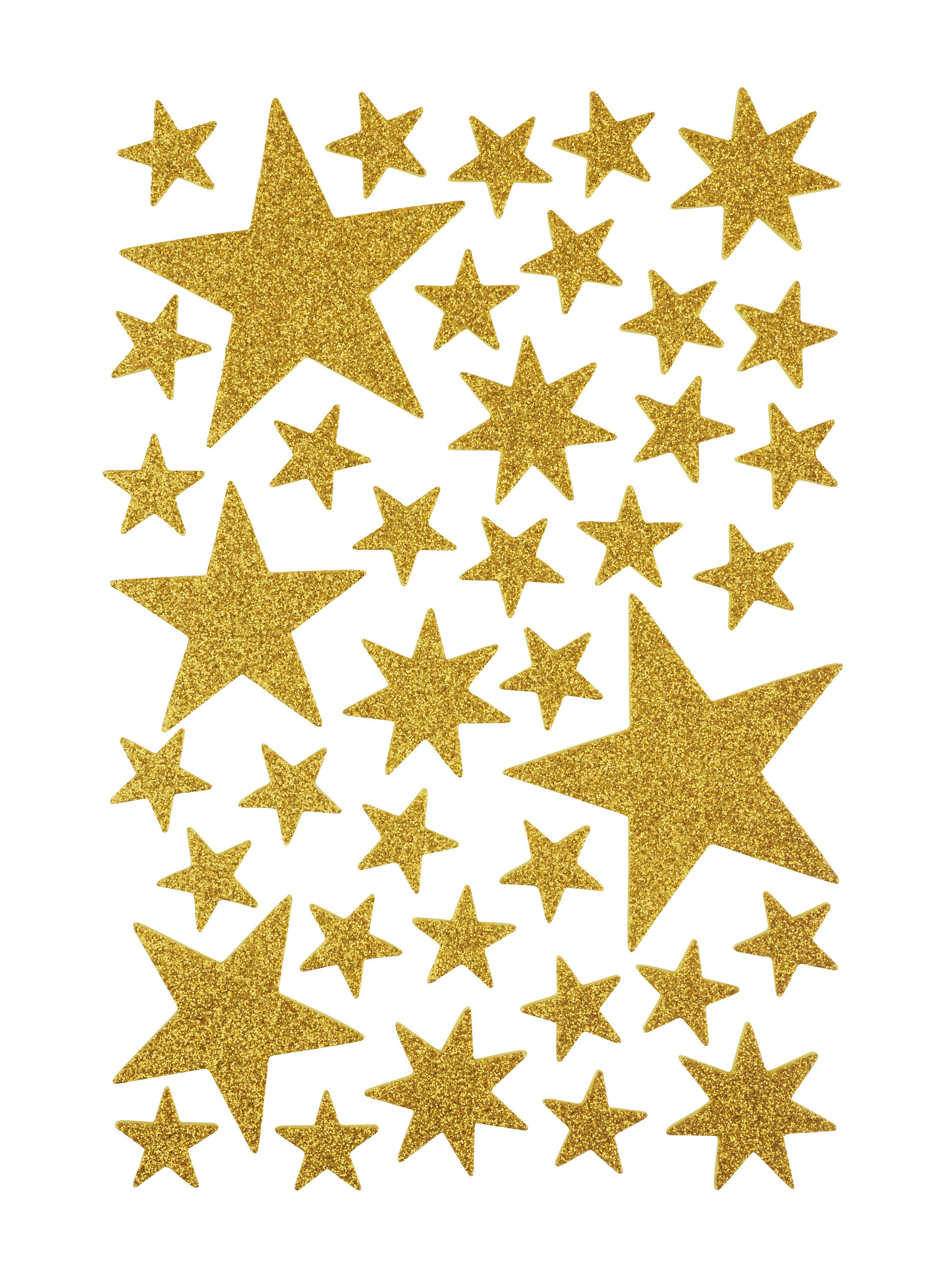 Zischka Sticker Sterne, (40-tlg), 40 Stück