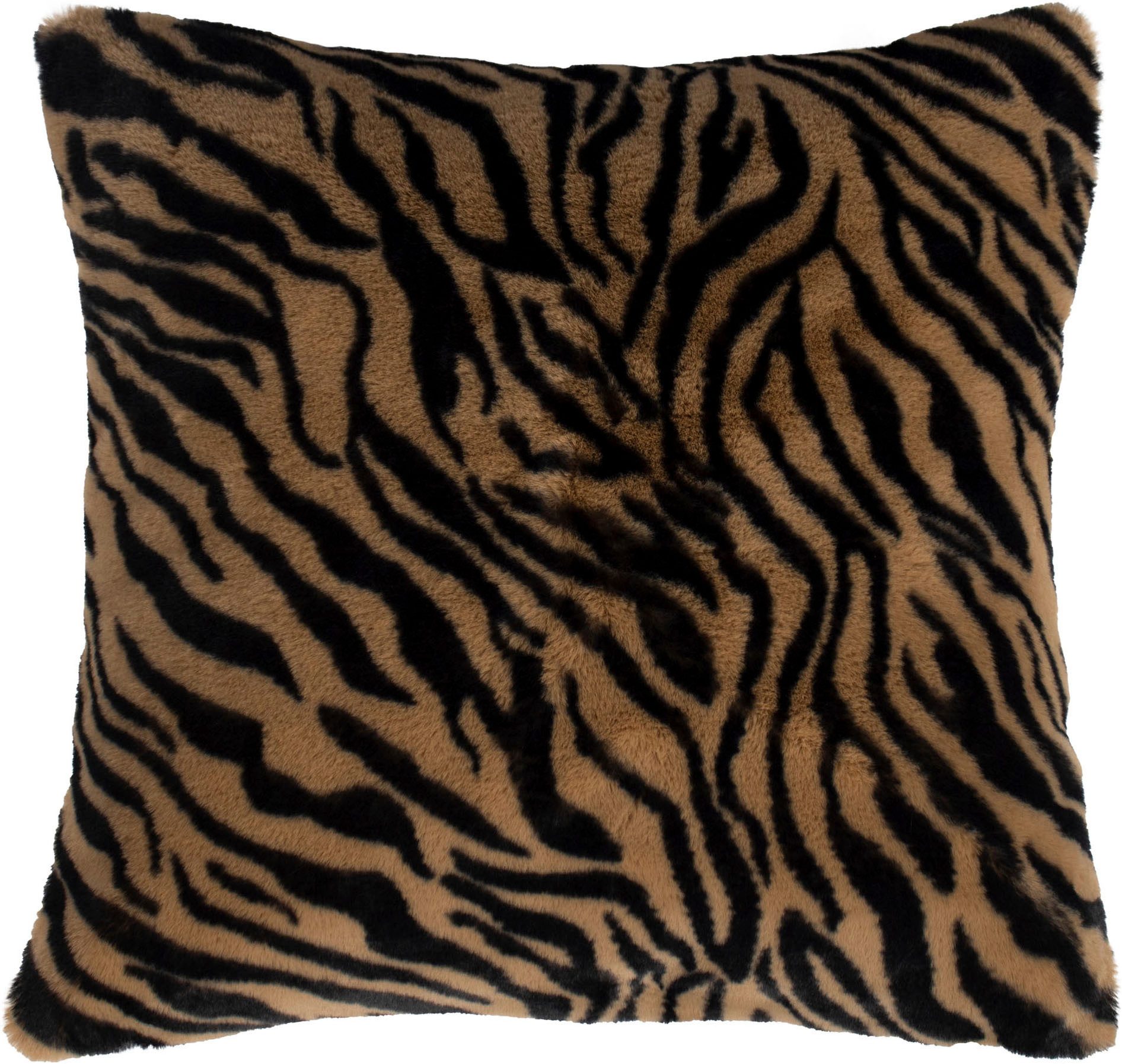 ZOEPPRITZ1828 Dekokissen Reborn Tiger, luxeriöse Kunstfell Kissenhülle
