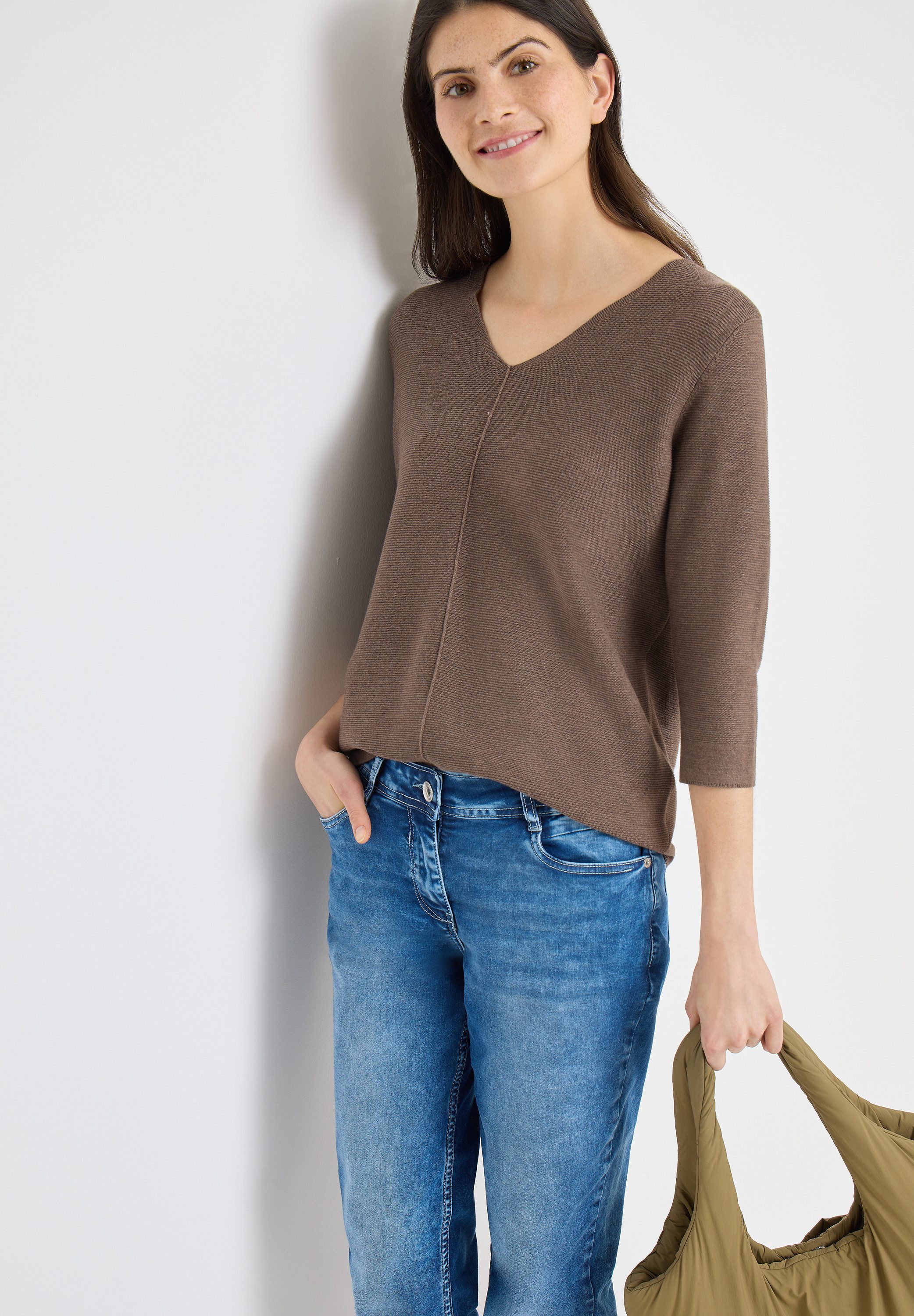 cecil 3/4 Arm-Pullover im soften Baumwoll-Mix