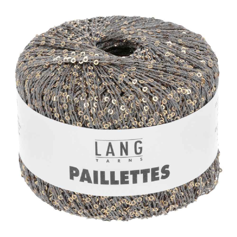 LANG YARNS PAILLETTES Häkelwolle, 112 m (25 Gramm), glänzendes Effektgarn mit Pailletten von Lang Yarns