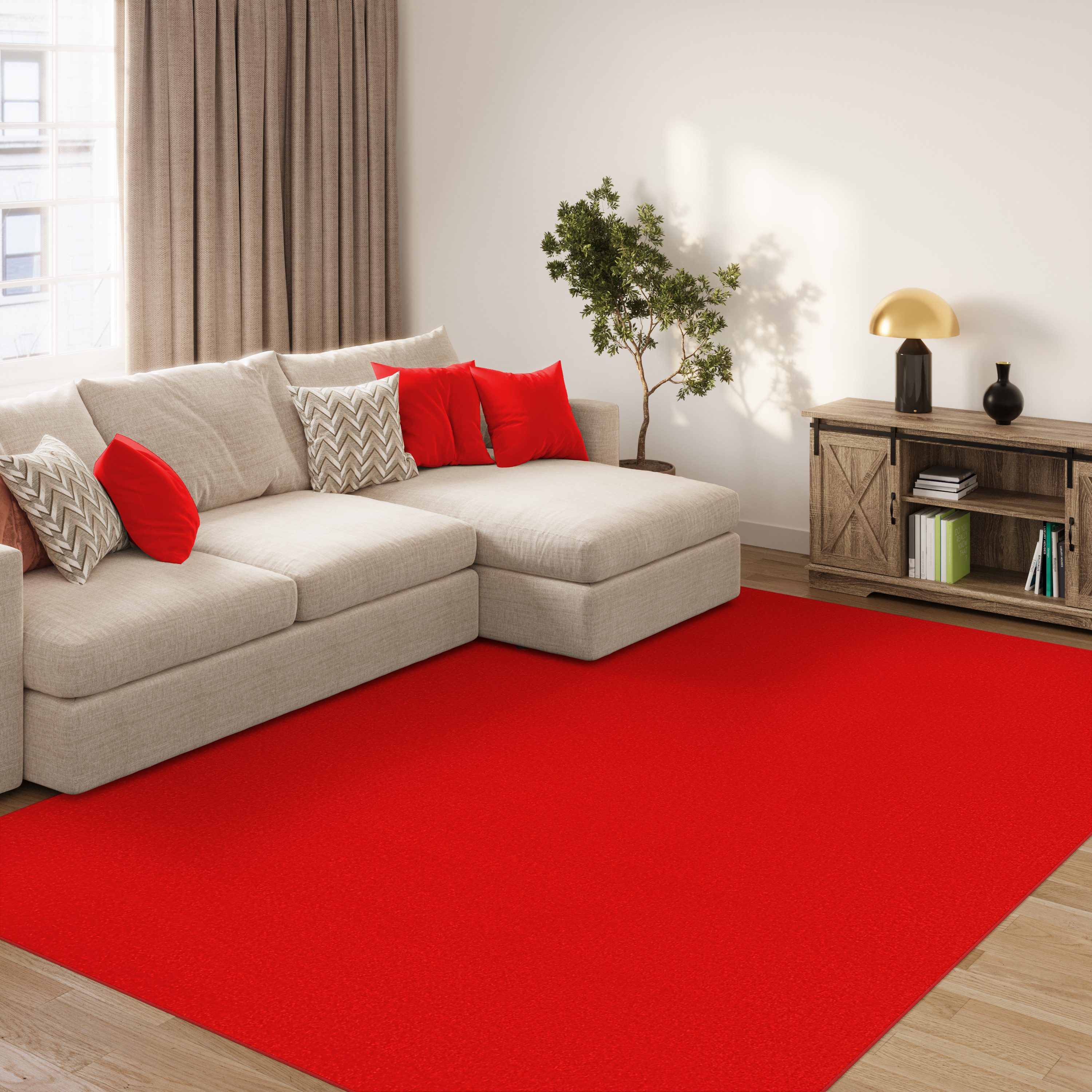 Tapiso Outdoorteppich MONO, rechteckig, Höhe: 6 mm, Wohnzimmer, Schlafzimmer, einfarbig, modern