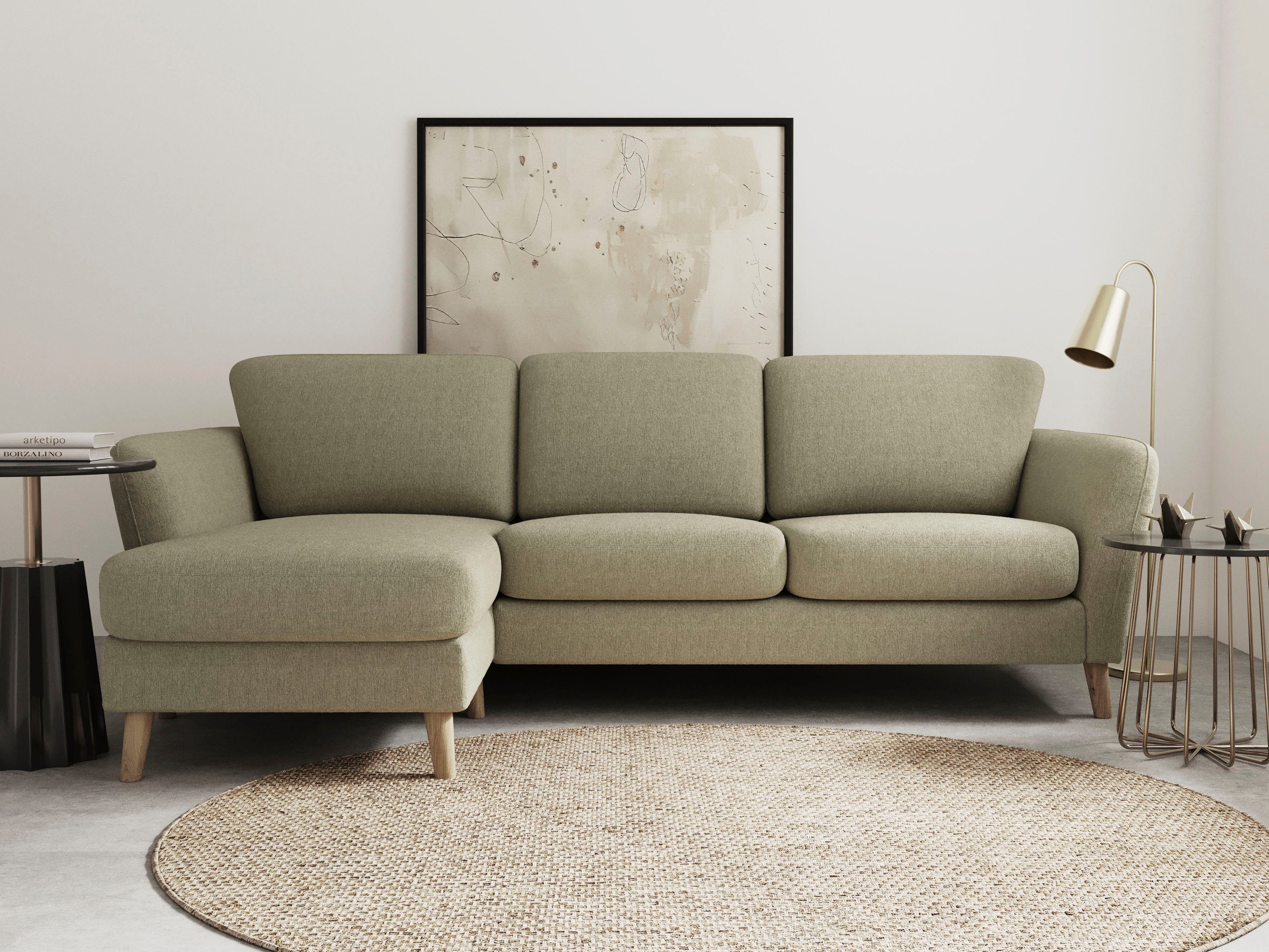 Home affaire Ecksofa "MARSEILLE (242/152cm),L-Form, Rec. rechts/links", Mas günstig online kaufen