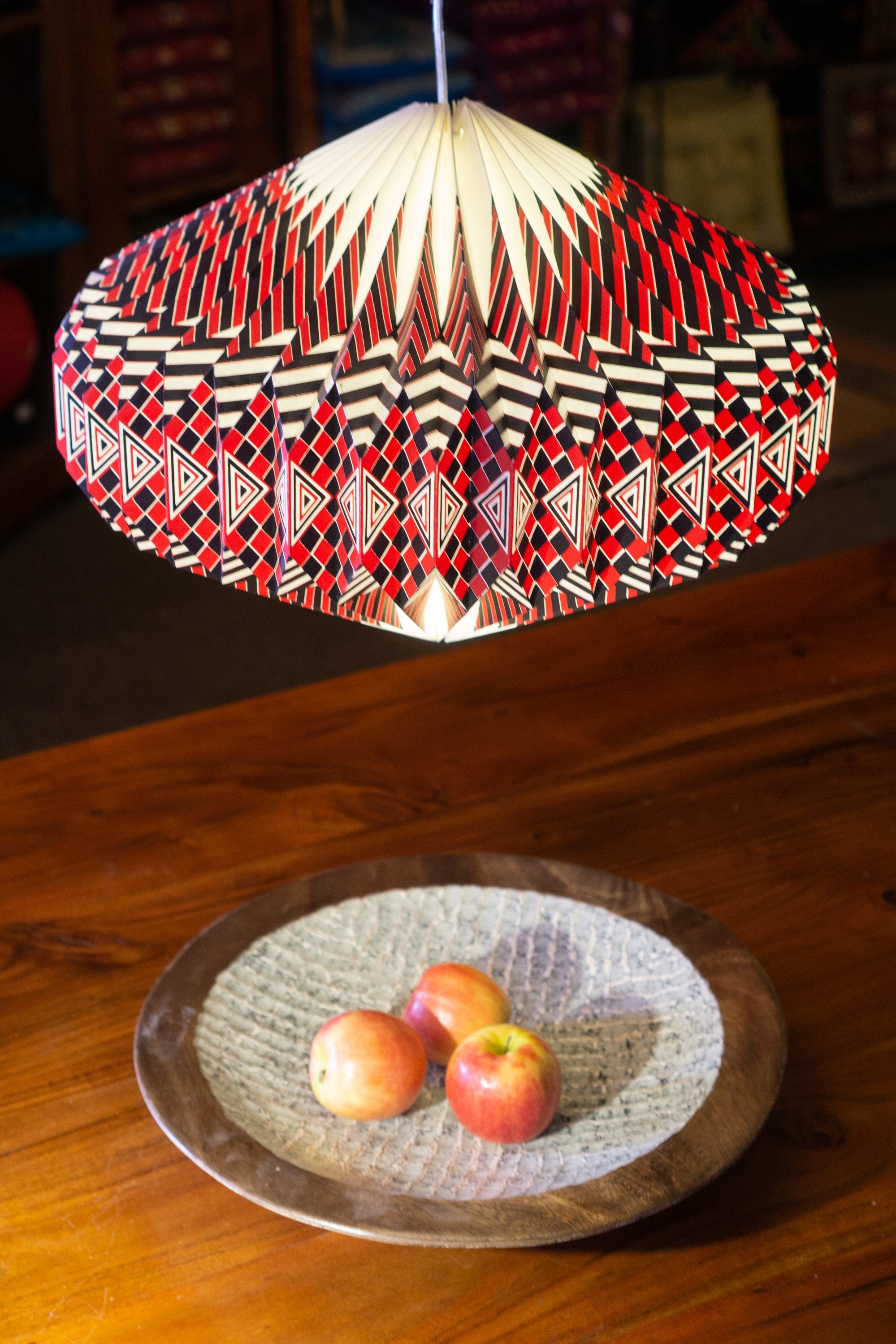 Guru-Shop Lampenschirm Origami Design Papier Lampenschirm - Modell Ufo..