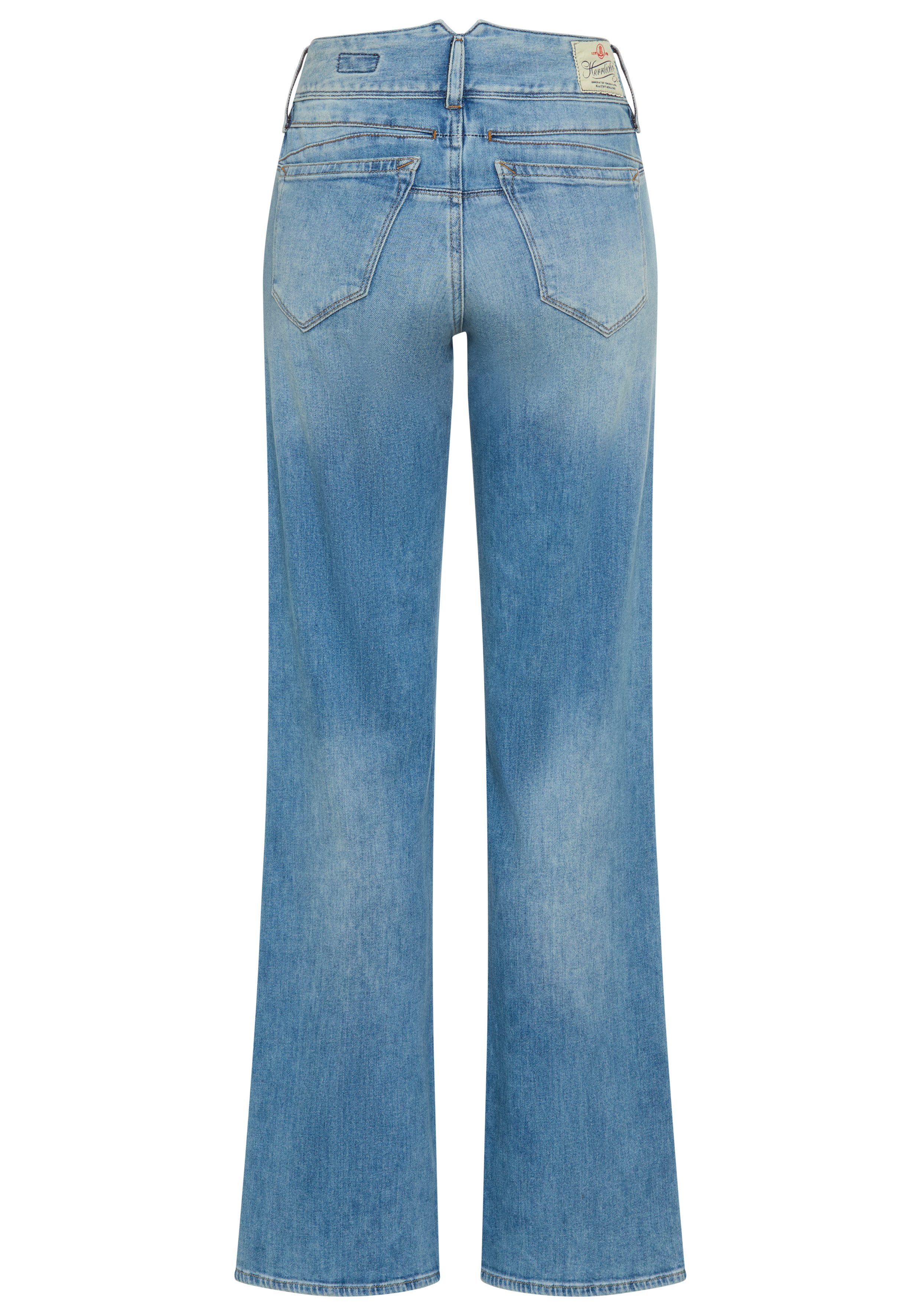 Herrlicher Straight-Jeans Prime New Denim Stretch mit Spitzbund hinten – Bild 5 von 5