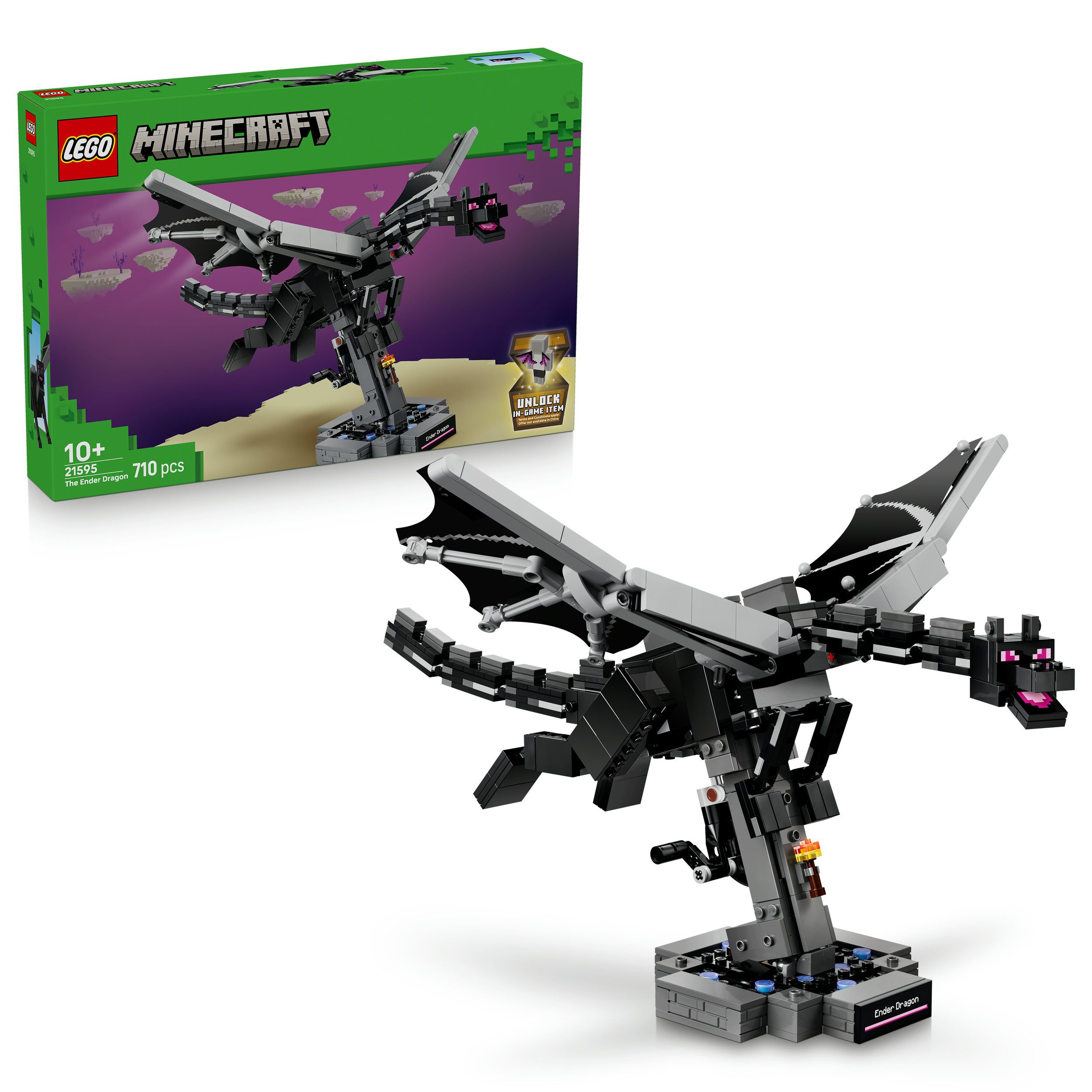 LEGO® Der Enderdrache (21595), LEGO Minecraft Konstruktionsspielsteine, (710 St), Made in Europe