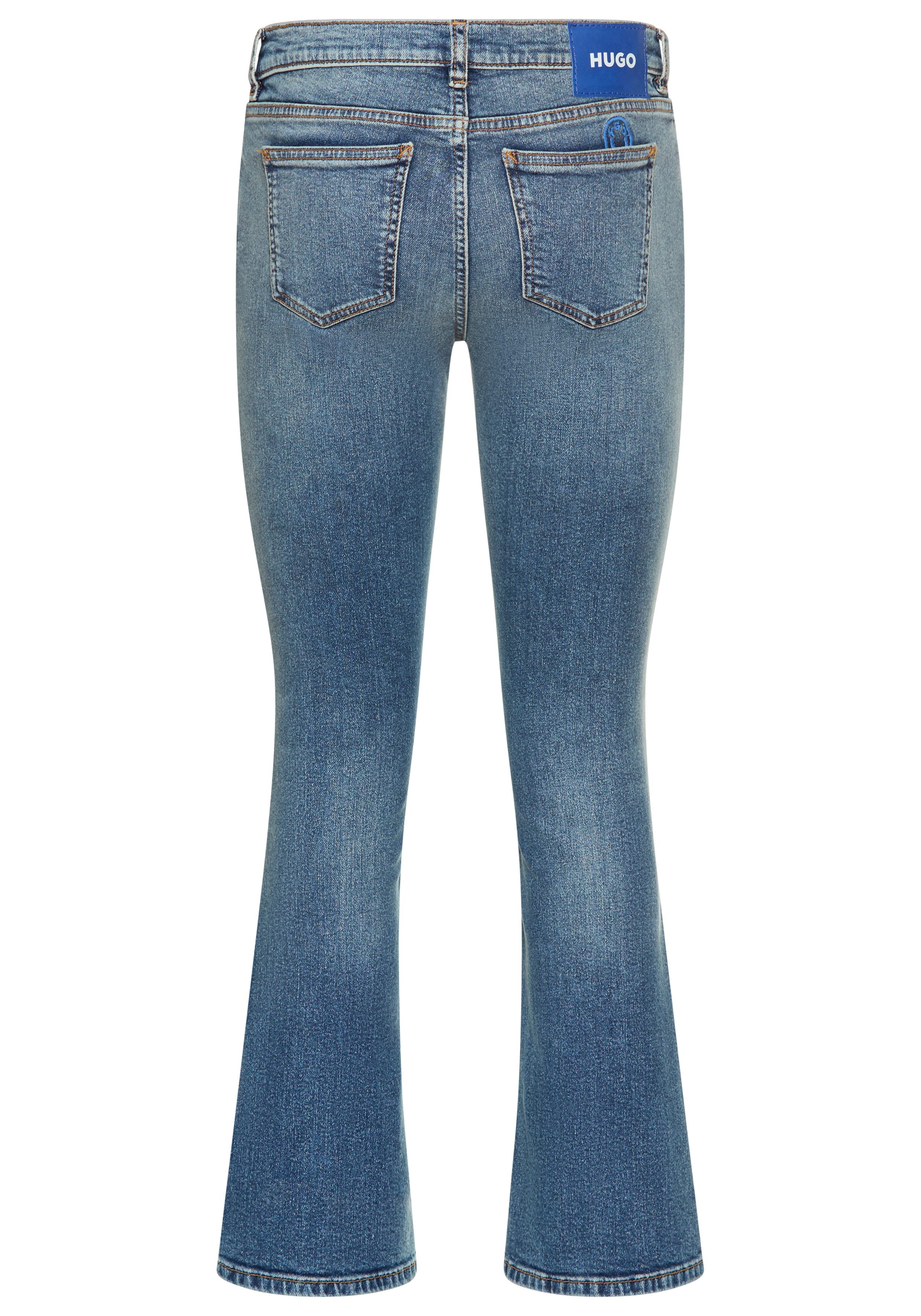 HUGO Blue Bootcut-Jeans Getti Ausgestelltes Bein, elastisches Denim günstig online kaufen