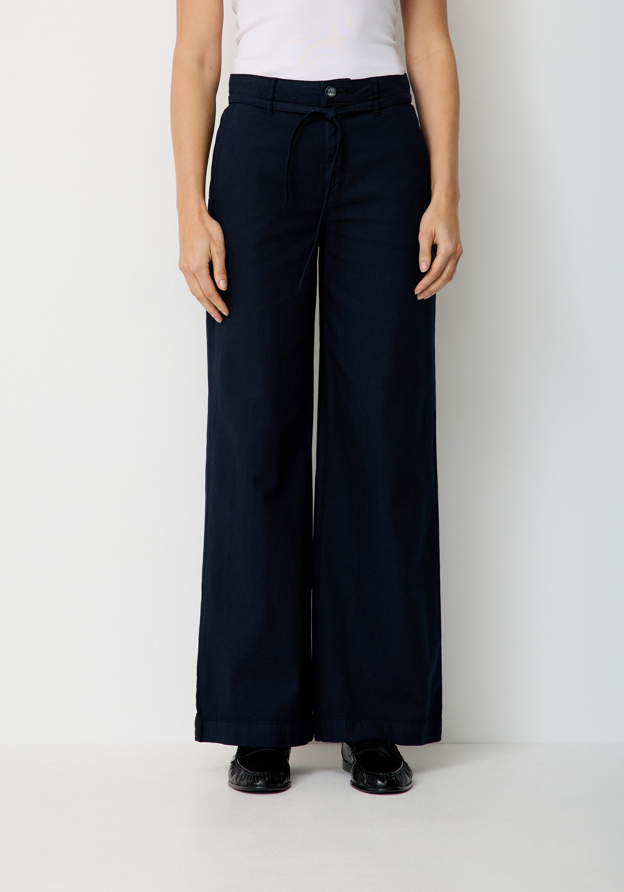 Paddock's Stoffhose MARLENE Leichte Relaxed Fit Hose aus Baumwoll-Leinen Gewebe