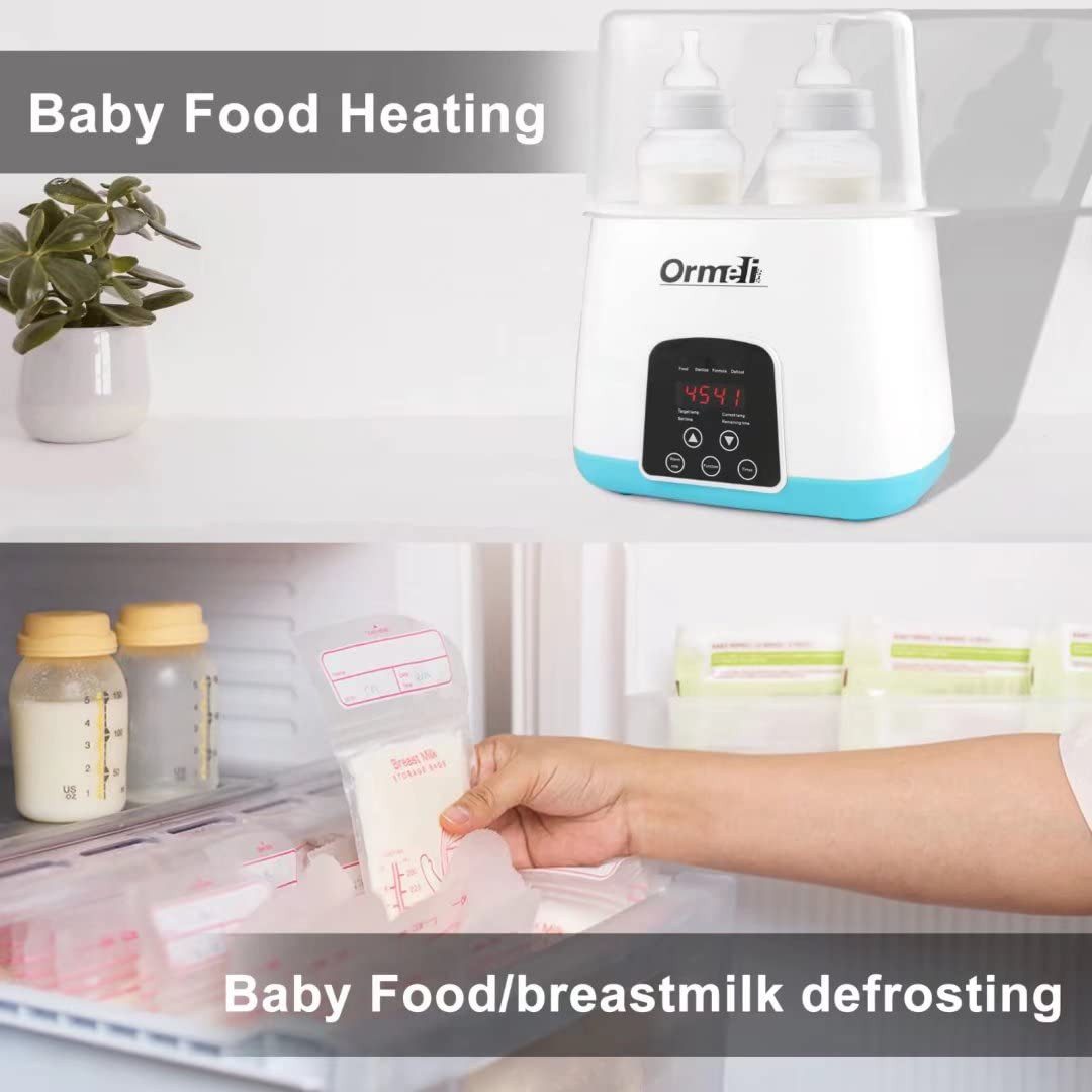 Comfy Mate Laufrad 6-in-1 Doppelte-Flaschen Fläschchenwärmer, Babykostwärmer, Doppelte Flaschen,für Muttermilch und Babynahrung