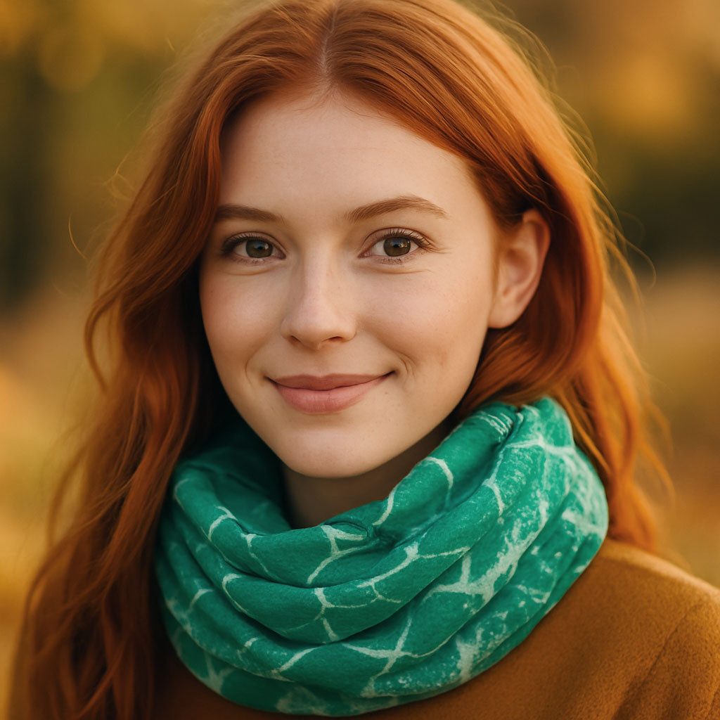 Faera Loop, Damen Schal marmorierter weich und leicht Loop Rundschal günstig online kaufen