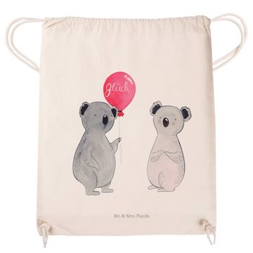 Mr. & Mrs. Panda Sporttasche Koala Luftballon - Transparent - Geschenk, Sportbeutel Kinder, Geburt (1-tlg), Weiche Kordel