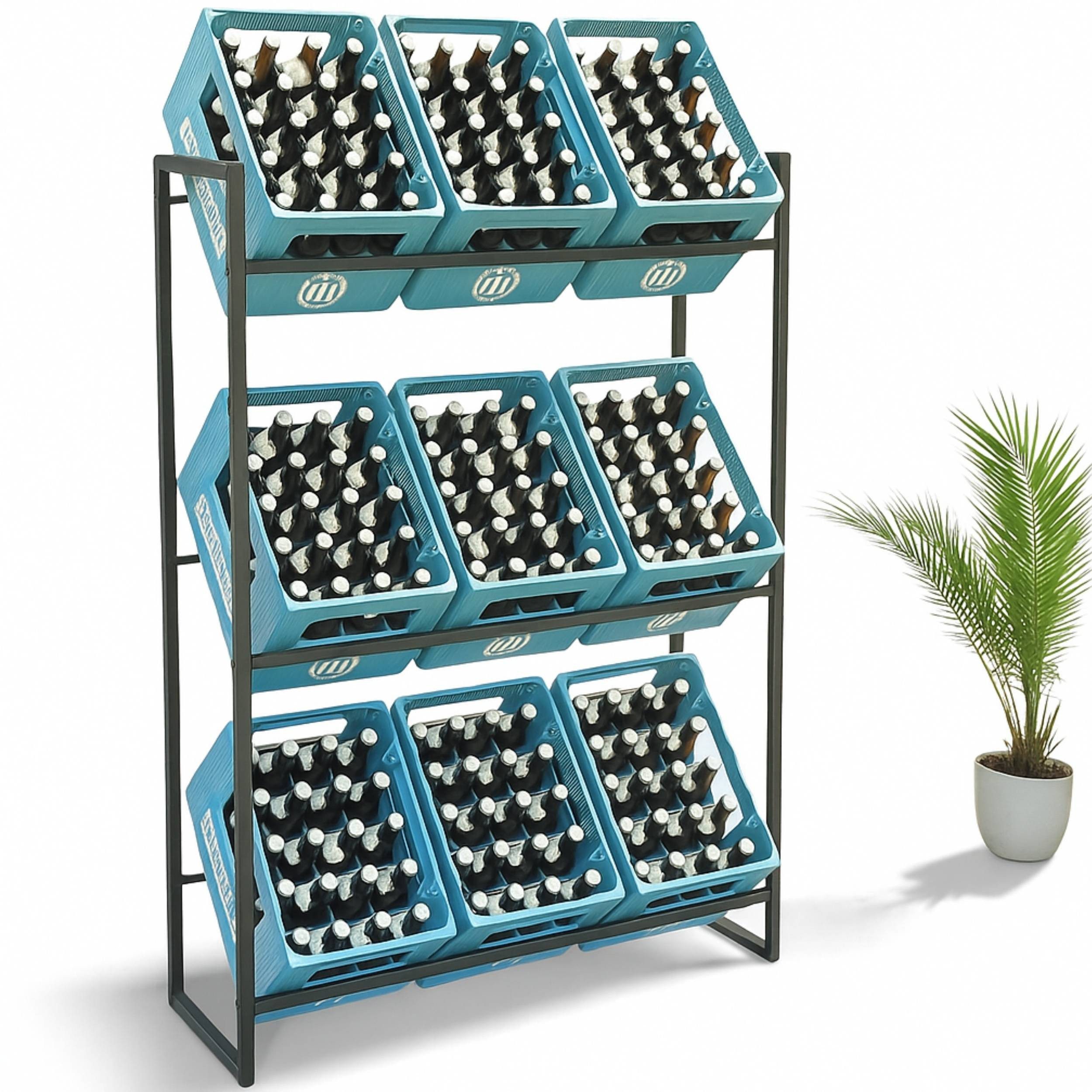 DanDiBo Flaschenregal Getränkekistenregal 9 Kisten 96633 günstig online kaufen