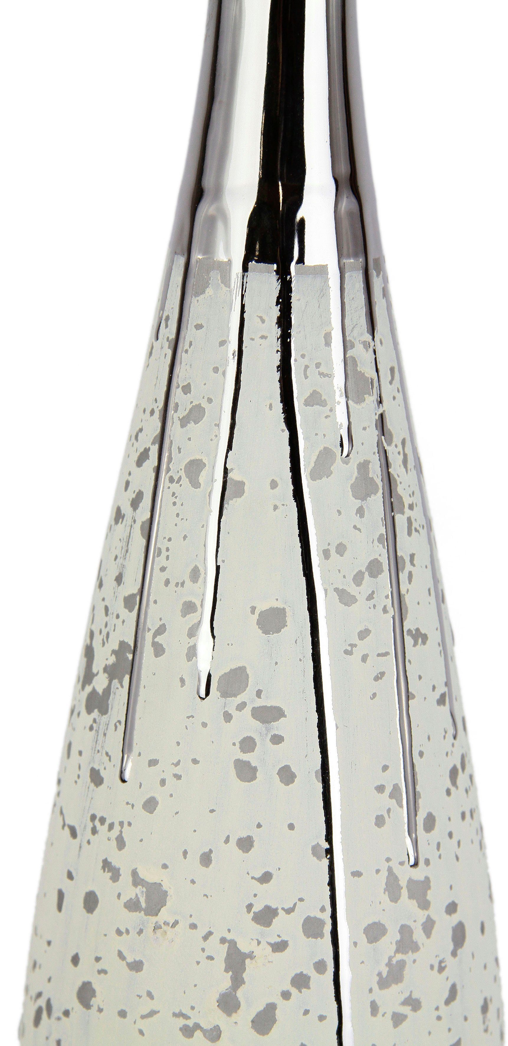 I.GE.A. Dekovase "Dekovase" Keramik 2er Set Trockenblumen Zylinder matt glä günstig online kaufen