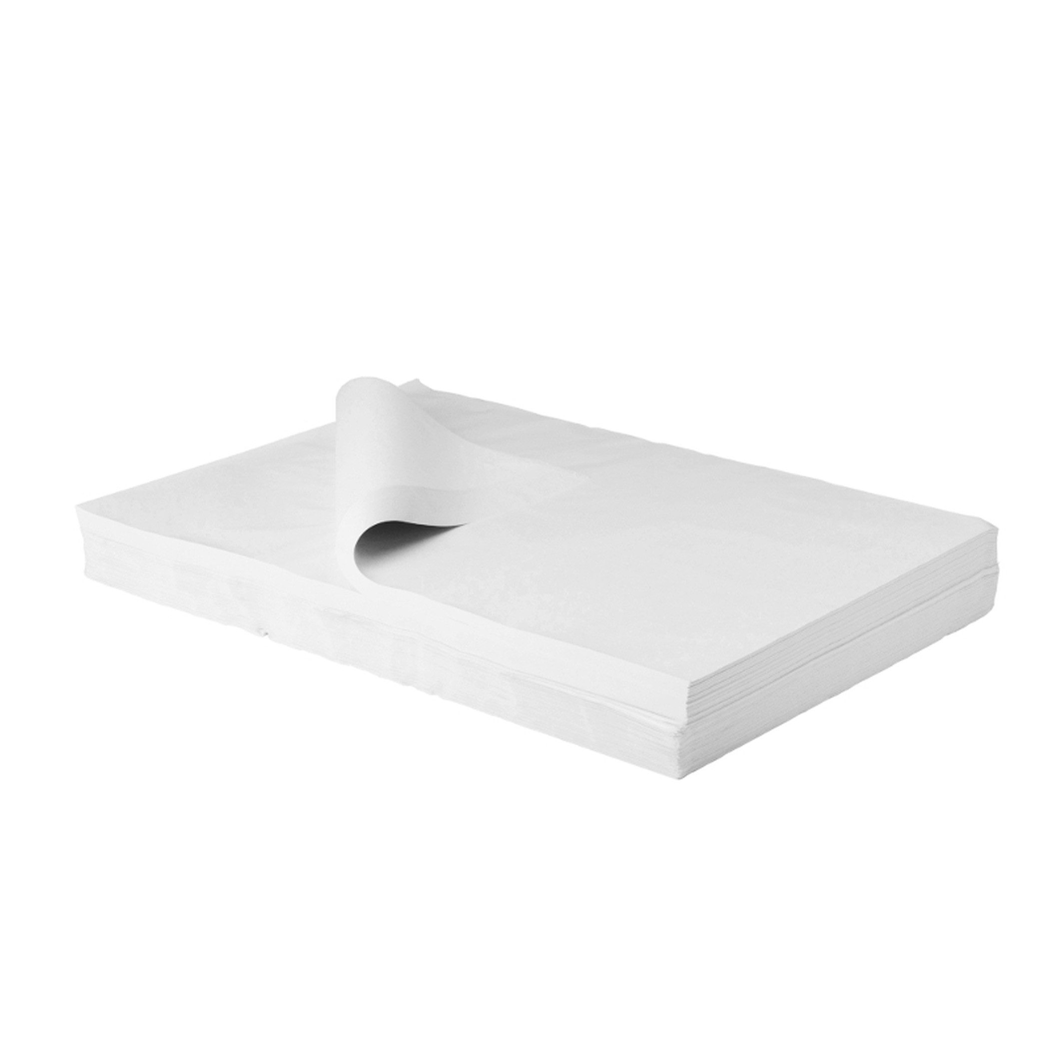 BB-Verpackungen Seidenpapier Juwelierseide MIDDLE, Weiß, 50 cm x 75 cm, einseitig glatt