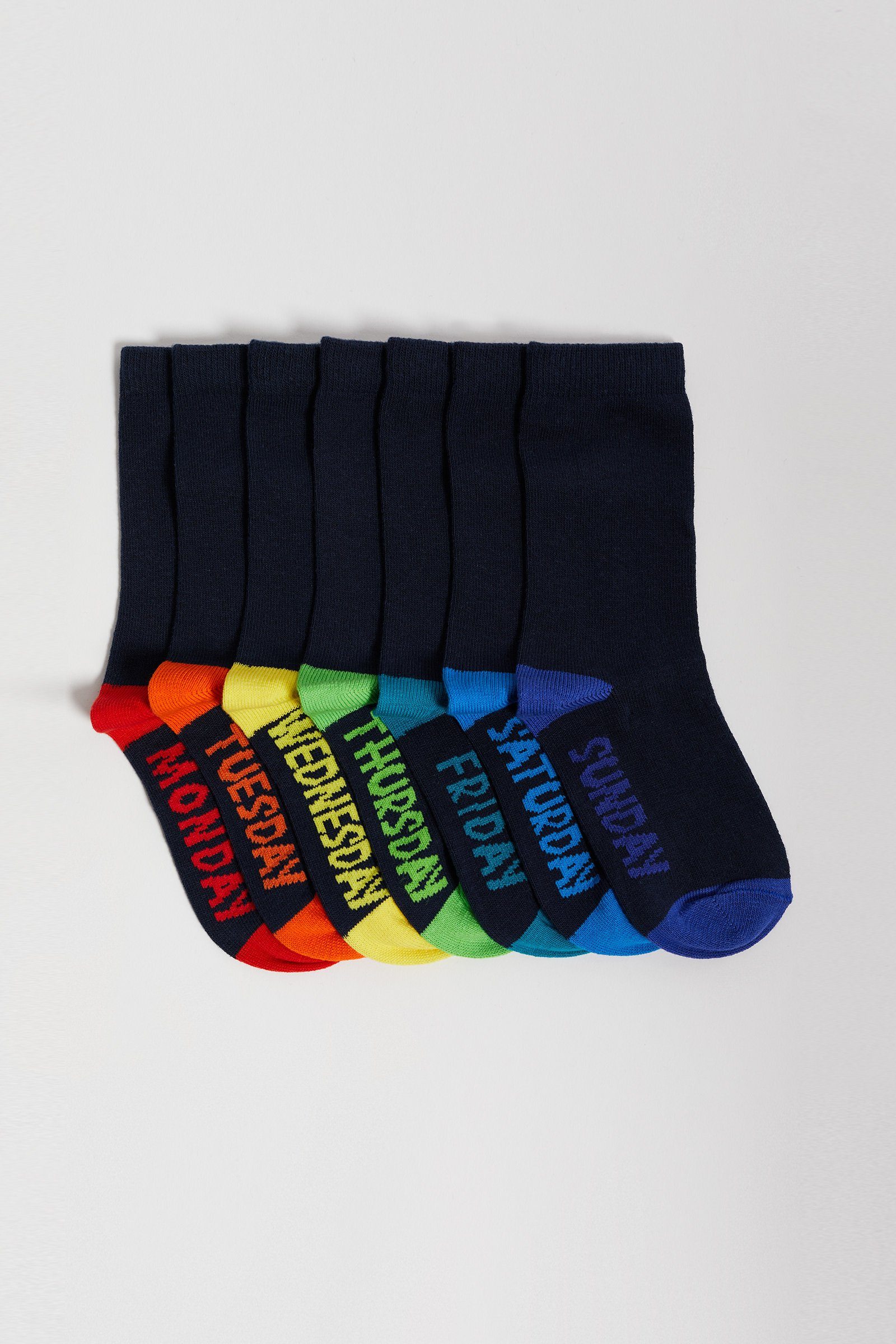 WE Fashion Dunkelblau (7-Paar) Socken