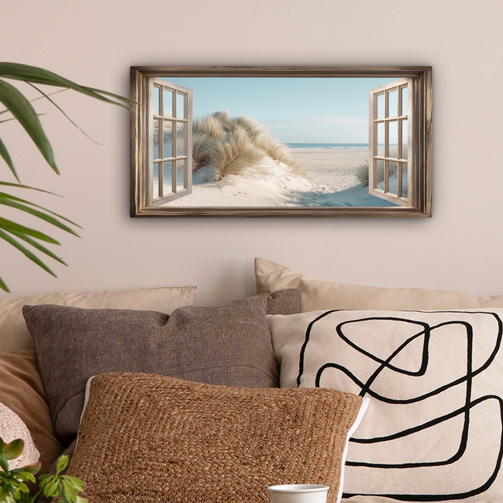 OneMillionCanvasses® Leinwandbild Panorama Aussicht - Hochgras günstig online kaufen