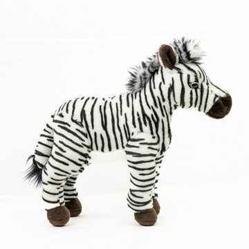 Uni-Toys Kuscheltier Zebra 31 cm stehend Plüschzebra Stofftier