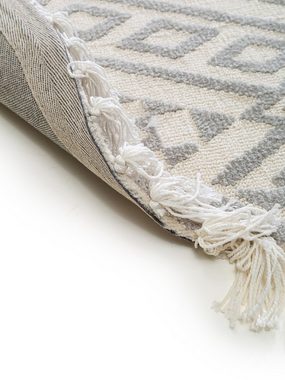 Teppich Elias, benuta, rund, Höhe: 6 mm, Kunstfaser, Berber, Ethno-Style, Wohnzimmer