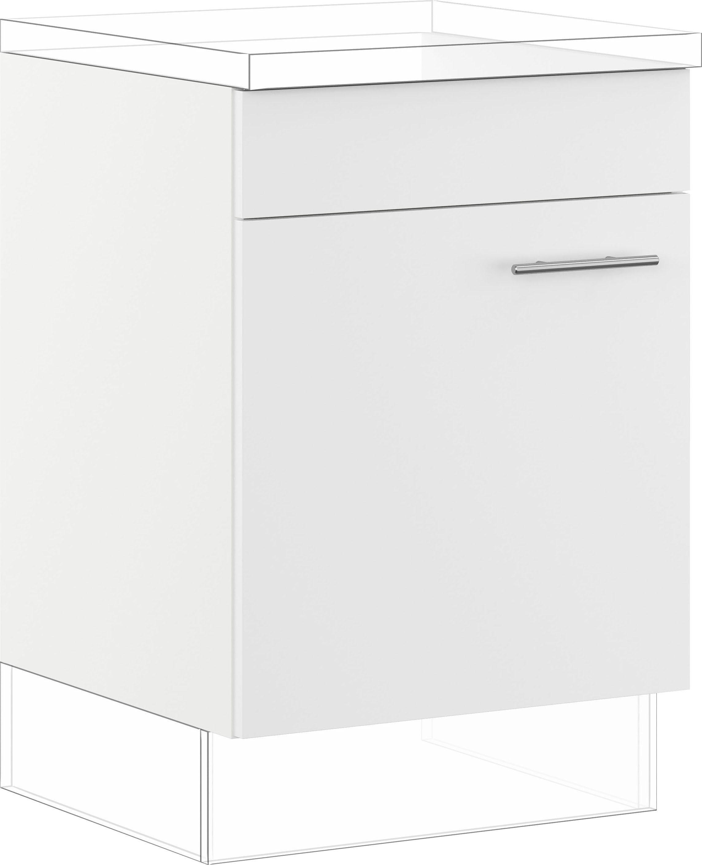 IMPULS KÜCHEN Kochfeldumbauschrank "Prag und Valencia", Breite/Höhe: 60/72,3 cm vormontiert, mit Soft-Close