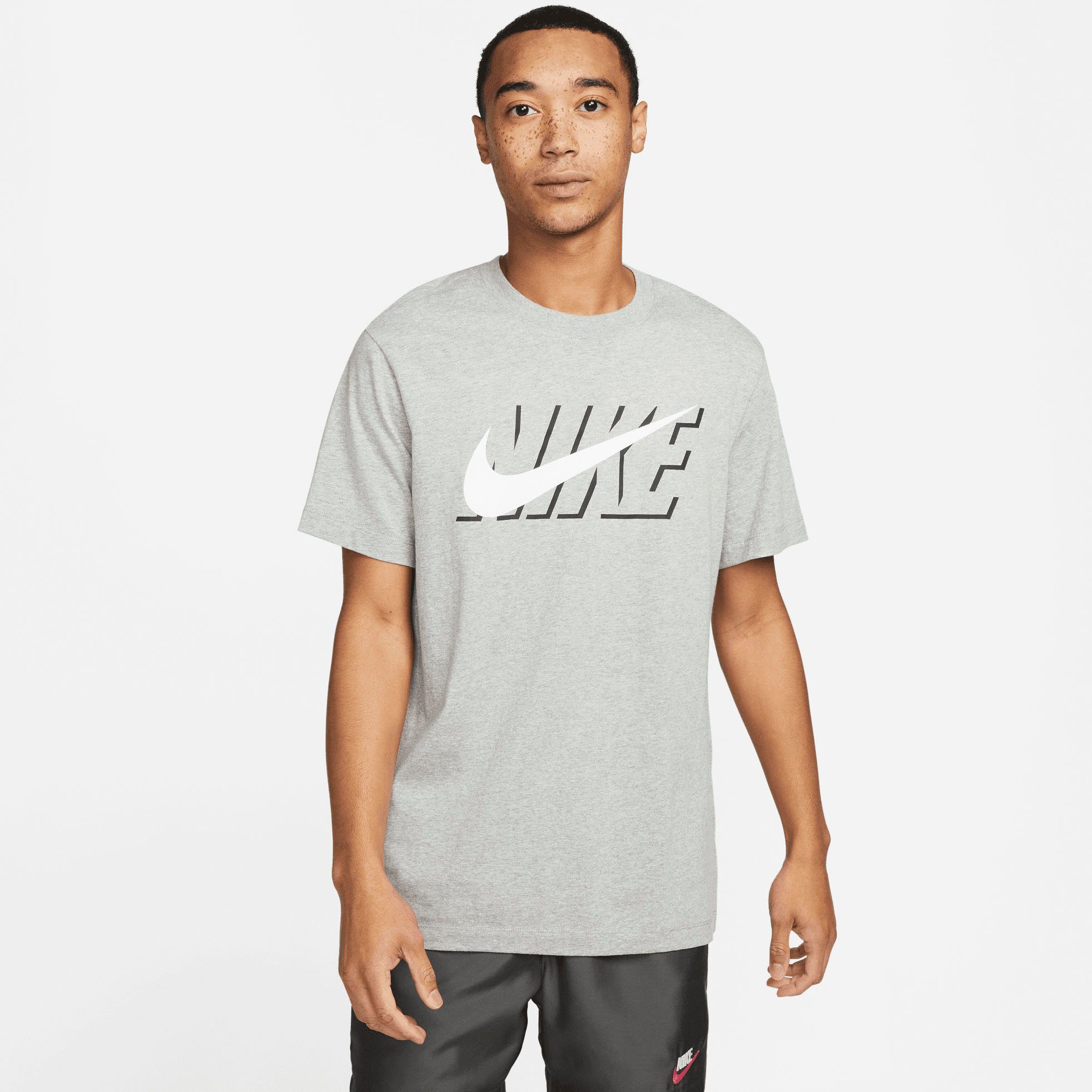 Nike Men's T-Shirt T-Shirt DK HEATHER Sportswear GREY