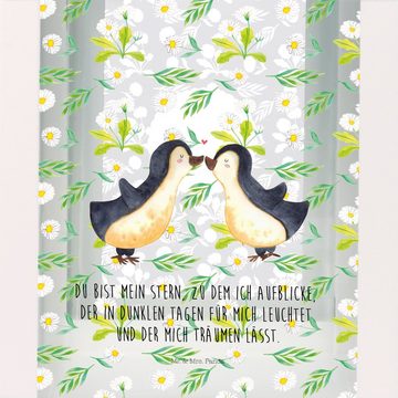 Mr. & Mrs. Panda Gartenleuchte Pinguin Liebe - Transparent - Geschenk, Heiratsantrag, Laterne groß