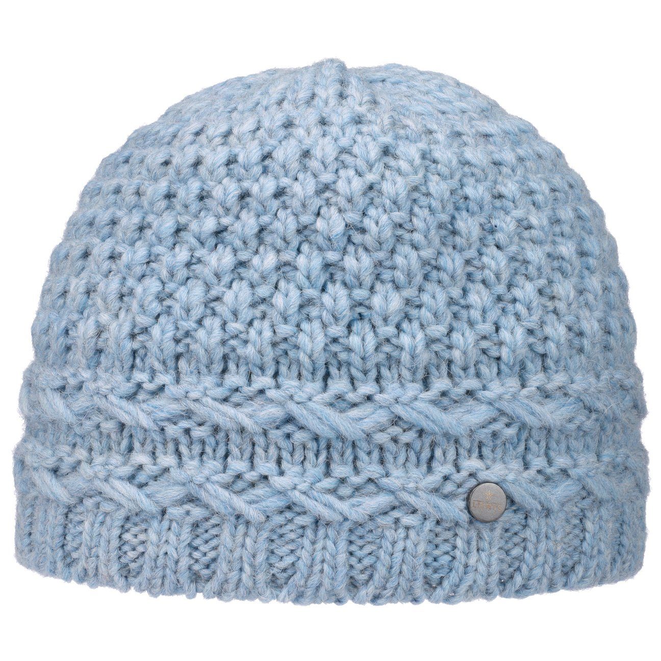 Lierys Beanie (1-St) Wollmütze, Made in Germany hellblau