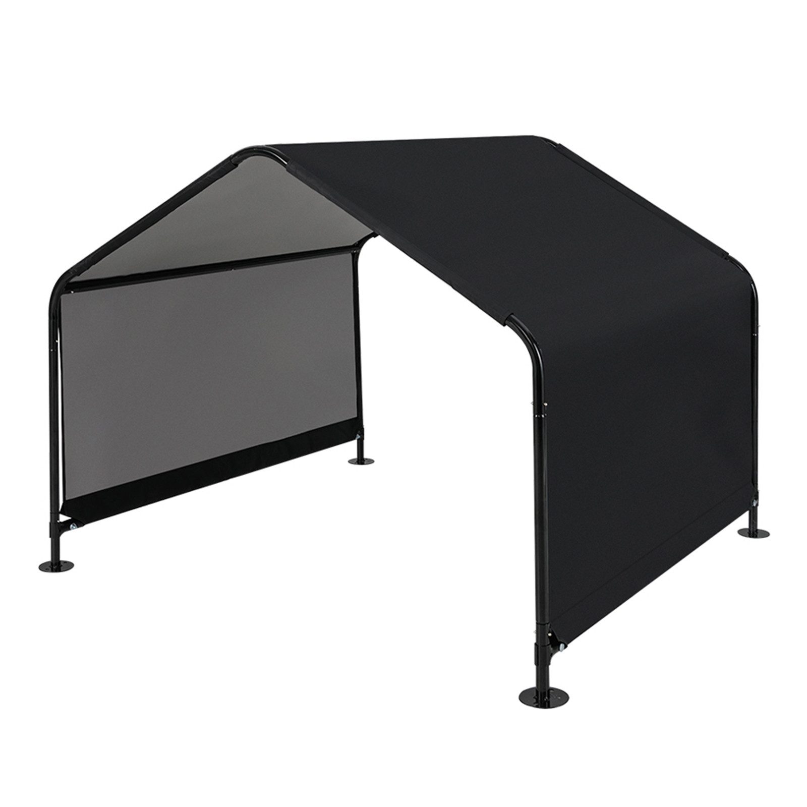 KOMFOTTEU Hundehütte, Haustierzelt Hundezelt, 129 x 123,5 x 99 cm, Schwarz