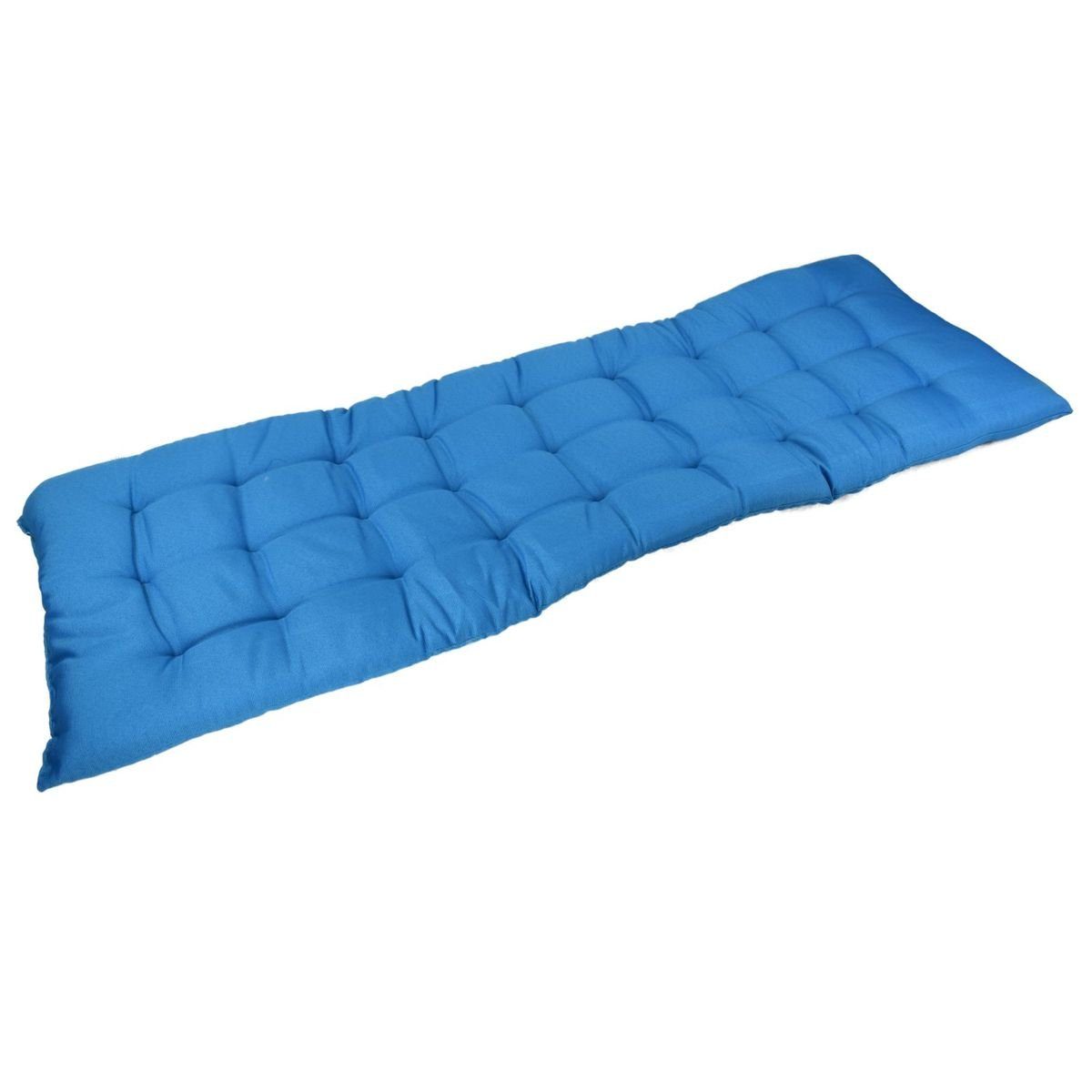 Marabellas Shop Sitzkissen Sitzauflage Polster Stuhlkissen für 120cm Bankauflage Sitzkissen Blau