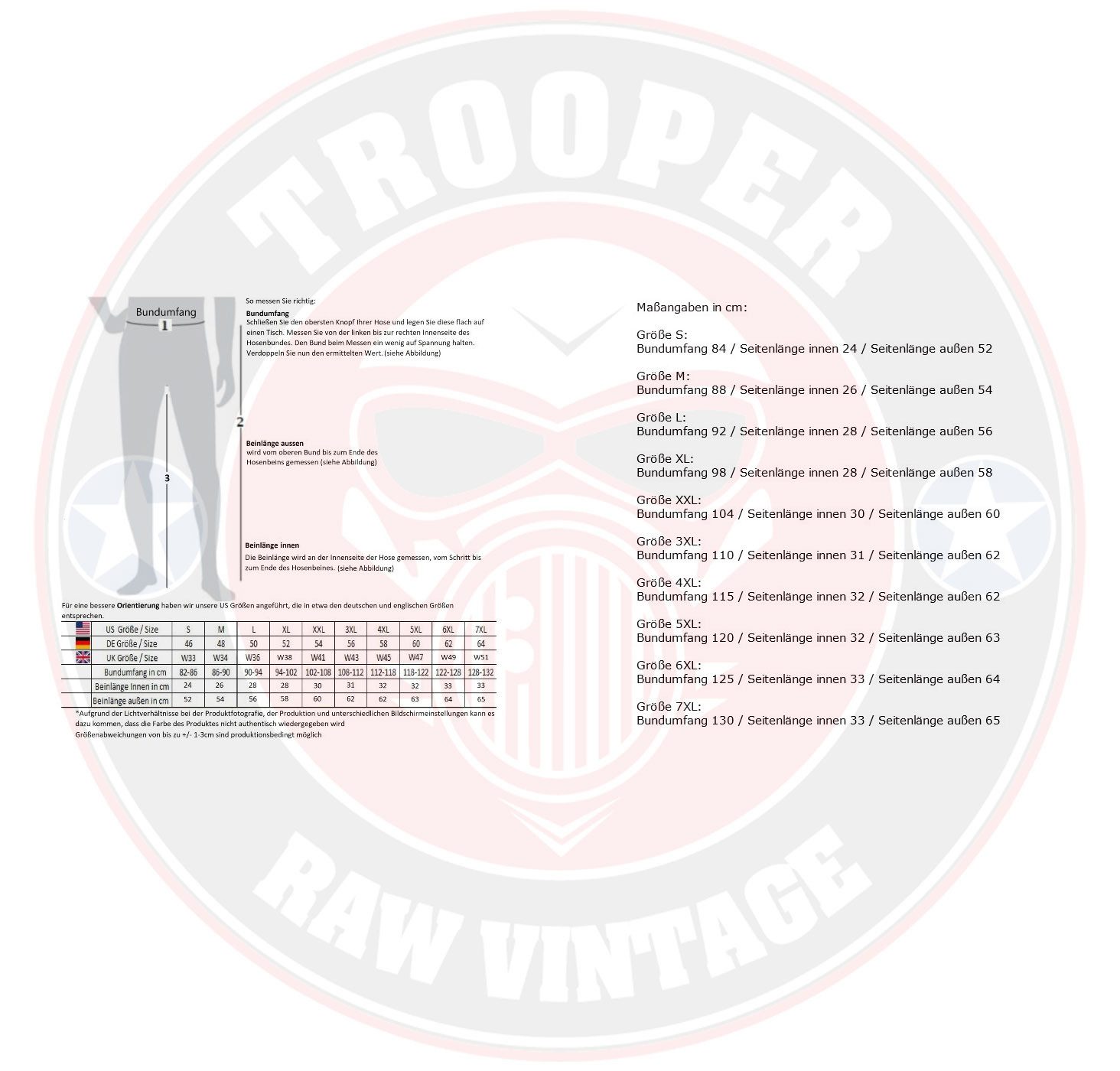 Trooper Cargoshorts Airborne Bermuda Baumwolle Sommer Shorts Kurze Hose Army knielang – Bild 3 von 3