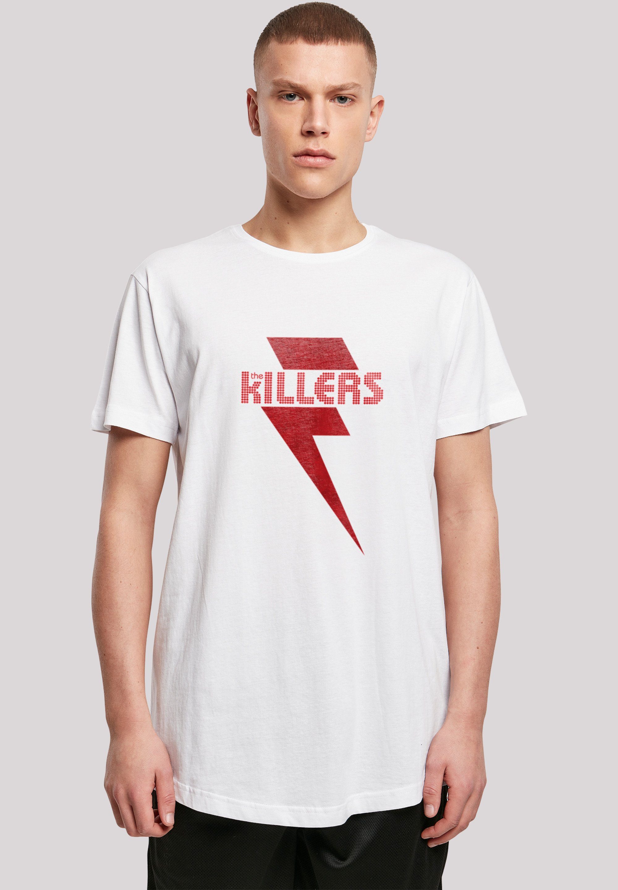 Sehr Killers Red T-Shirt Band mit Tragekomfort Rock Print, weicher Baumwollstoff hohem F4NT4STIC Bolt The