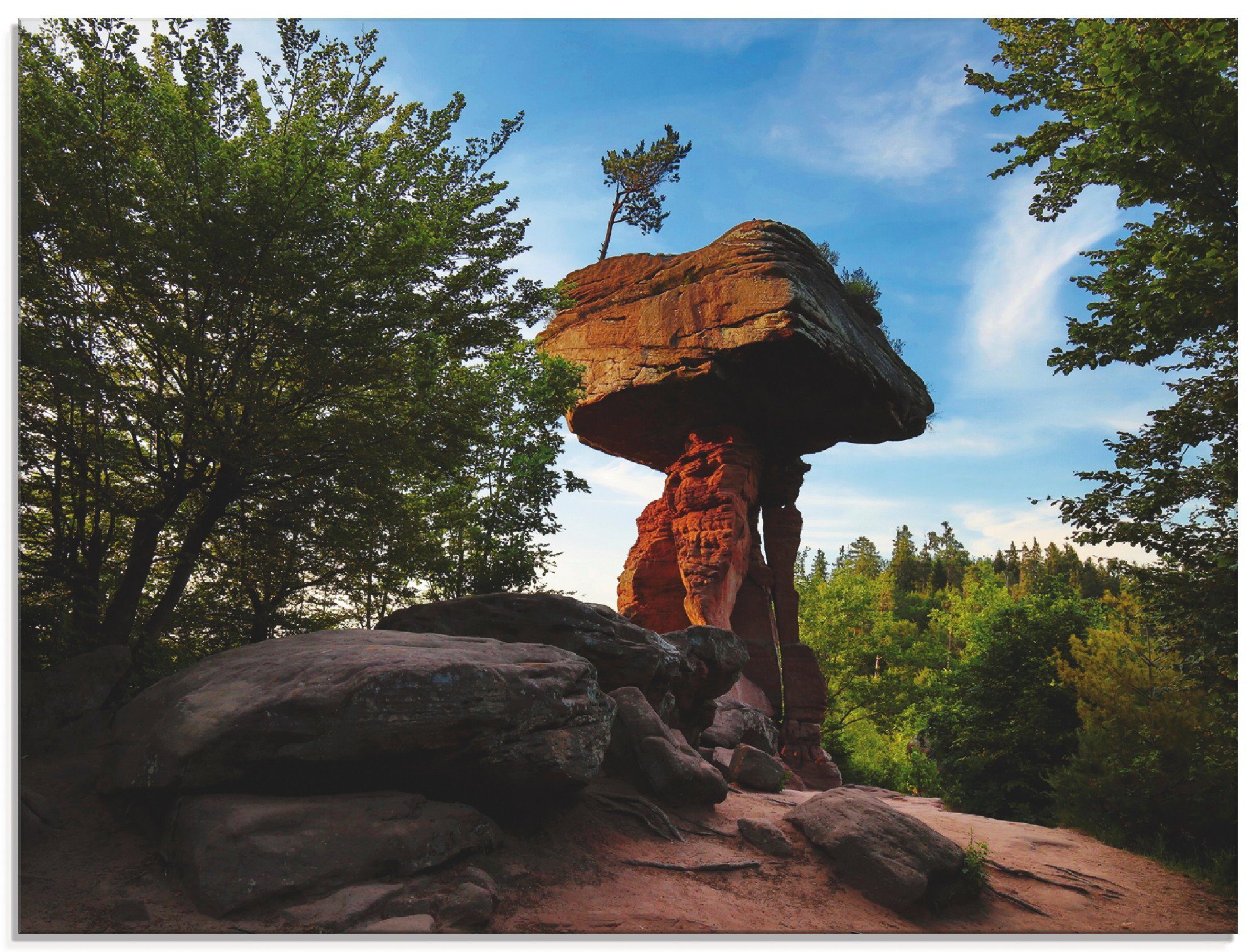 Artland Glasbild »Teufelstisch«, Felsen (1 Stück)-Otto