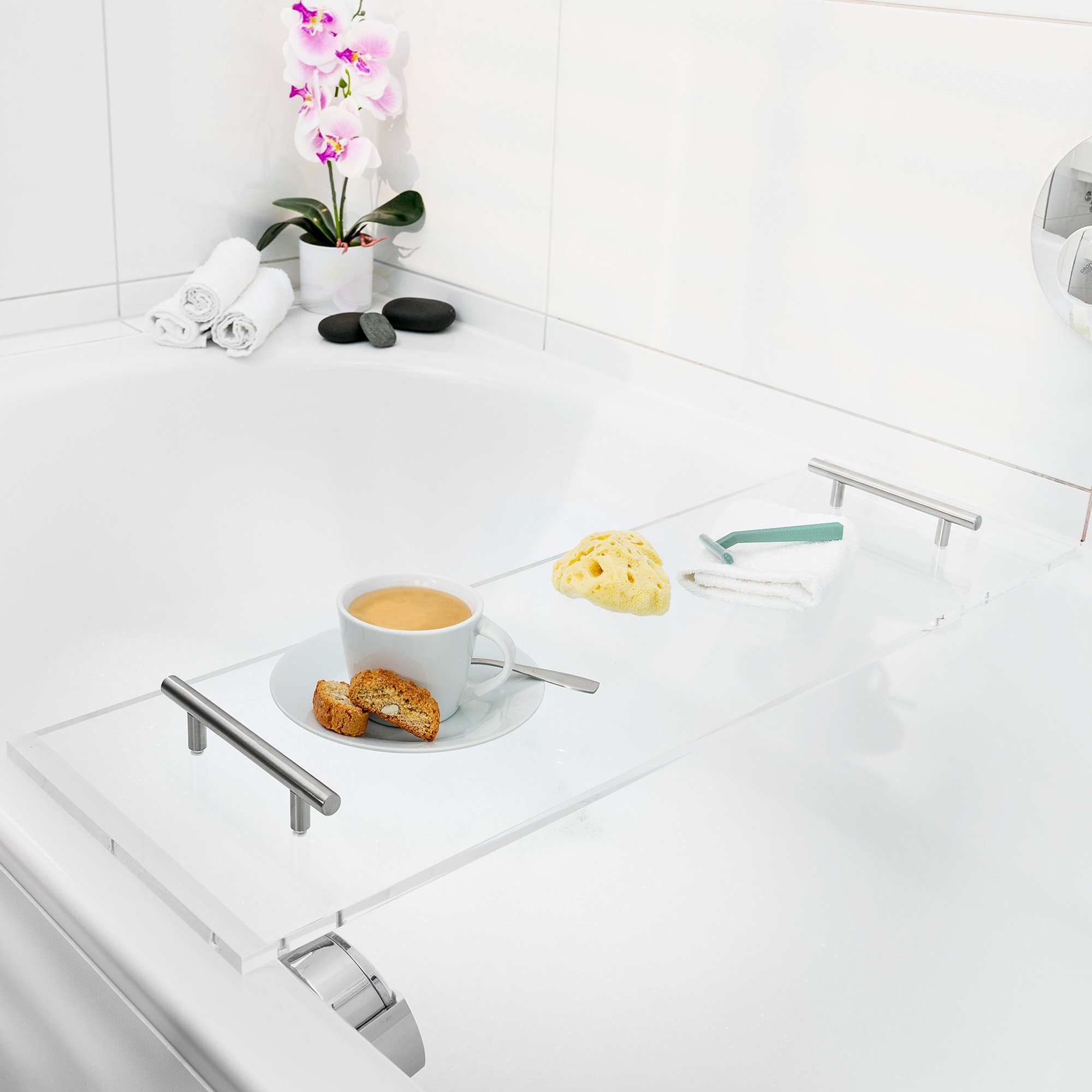 Navaris Badewannenablage Badewannenablage aus Acryl-Glas - günstig online kaufen