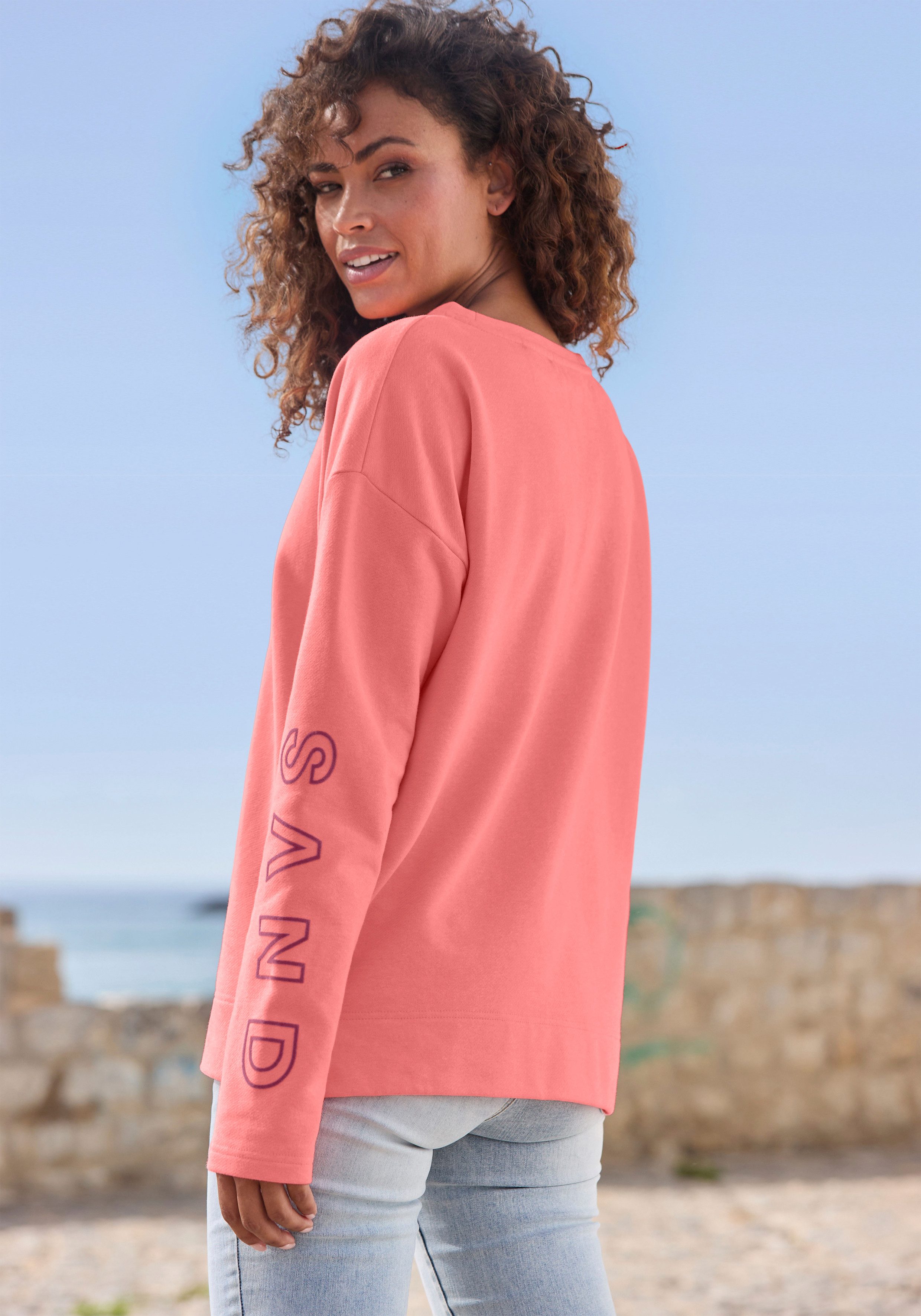 Elbsand Sweatshirt Andra mit Logoprint