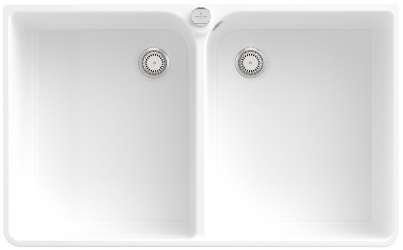 Thumbnail - Villeroy & Boch Einbauspüle Keramikspüle 639002R1, Doppelbecken 90 X - Spülstein