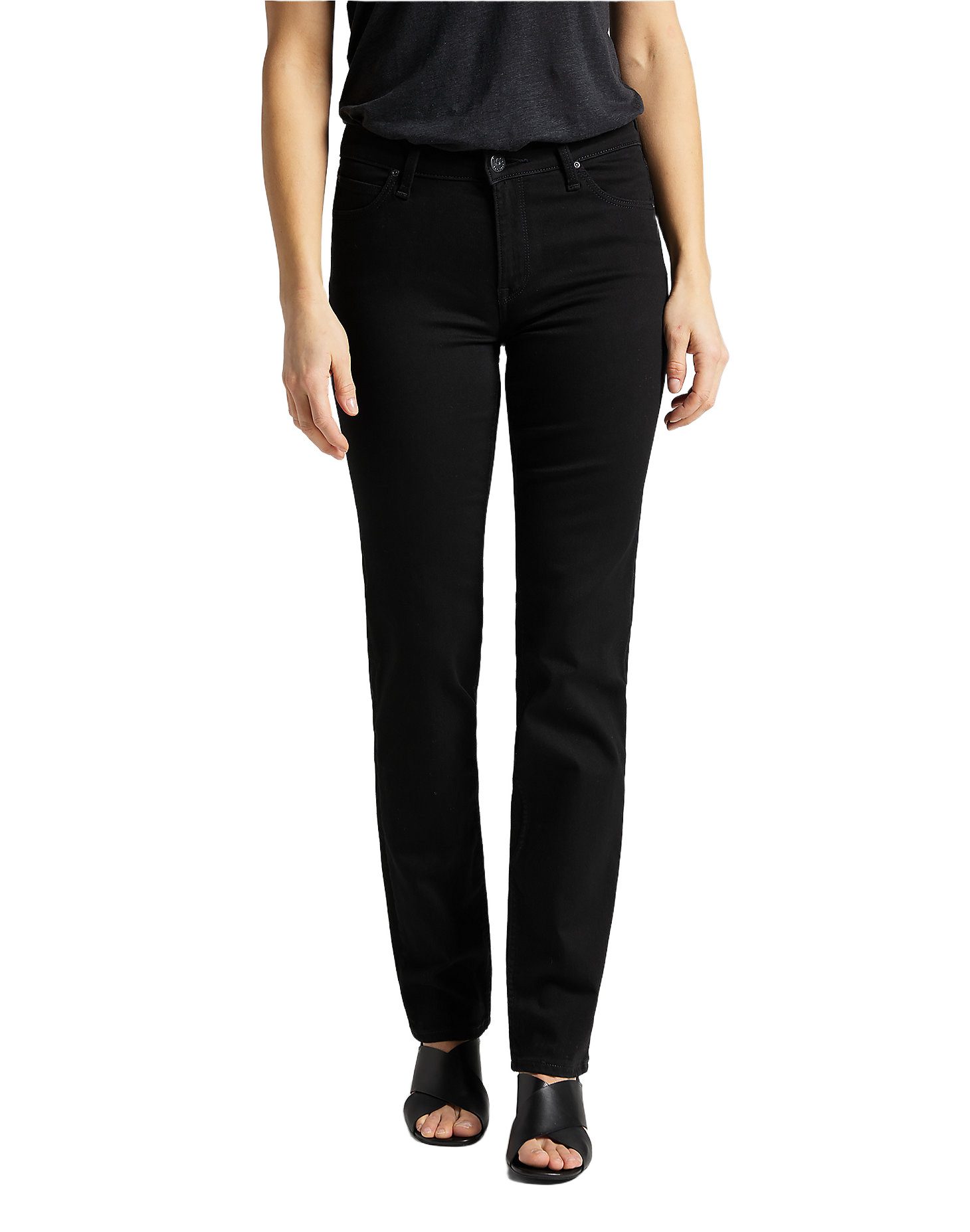 Lee® Stretch-Jeans LEE MARION STRAIGHT black rinse L301FS47 112105814