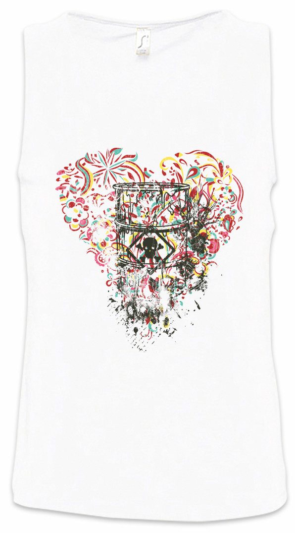 Urban Backwoods Tanktop Toxic Ornament Heart Ärmelloses T-Shirt Tattoo Artist Skull Skulls Schädel Totenkopf Poison Giftmüll