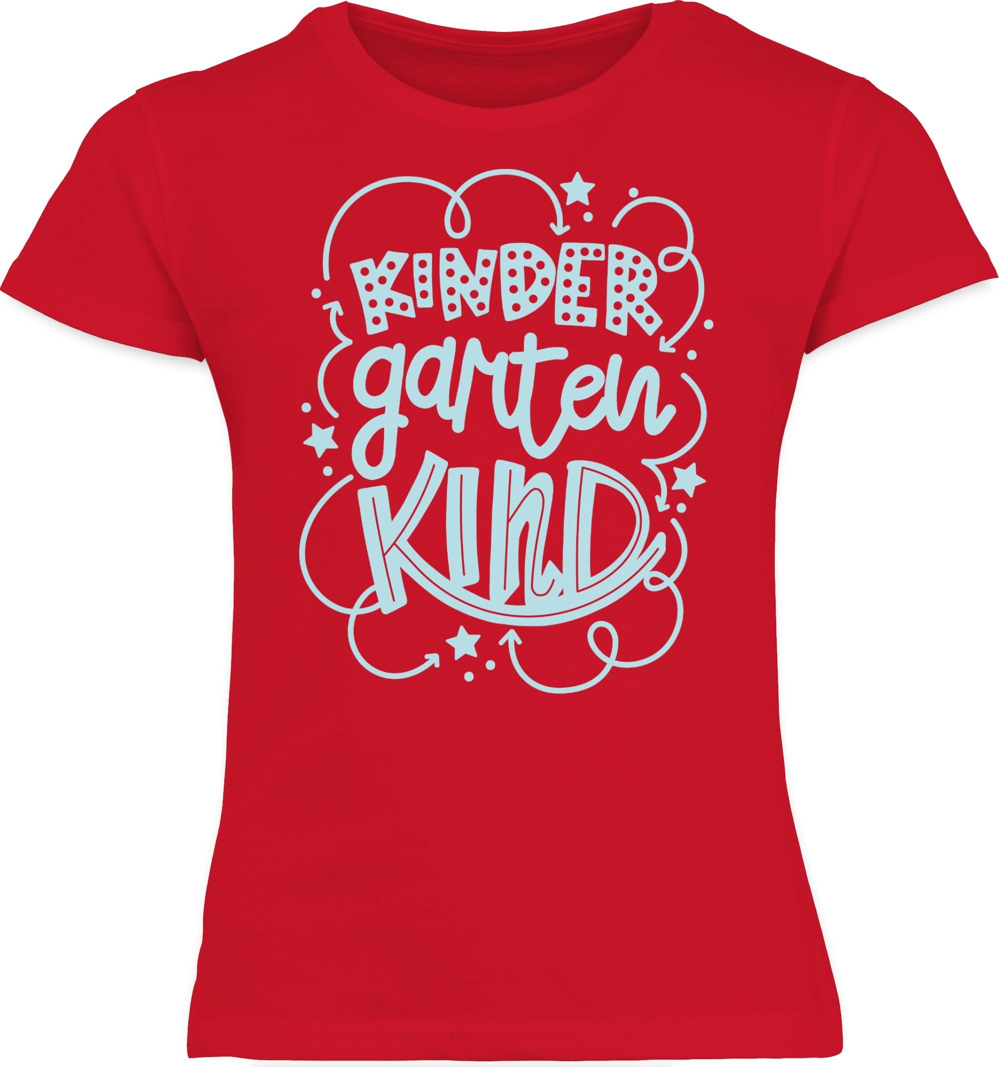 Kinder Kids (Gr. 92 -146) Shirtracer T-Shirt Kindergartenkind blau - Kindergarten Geschenk - Mädchen Kinder T-Shirt Kinder Outfi