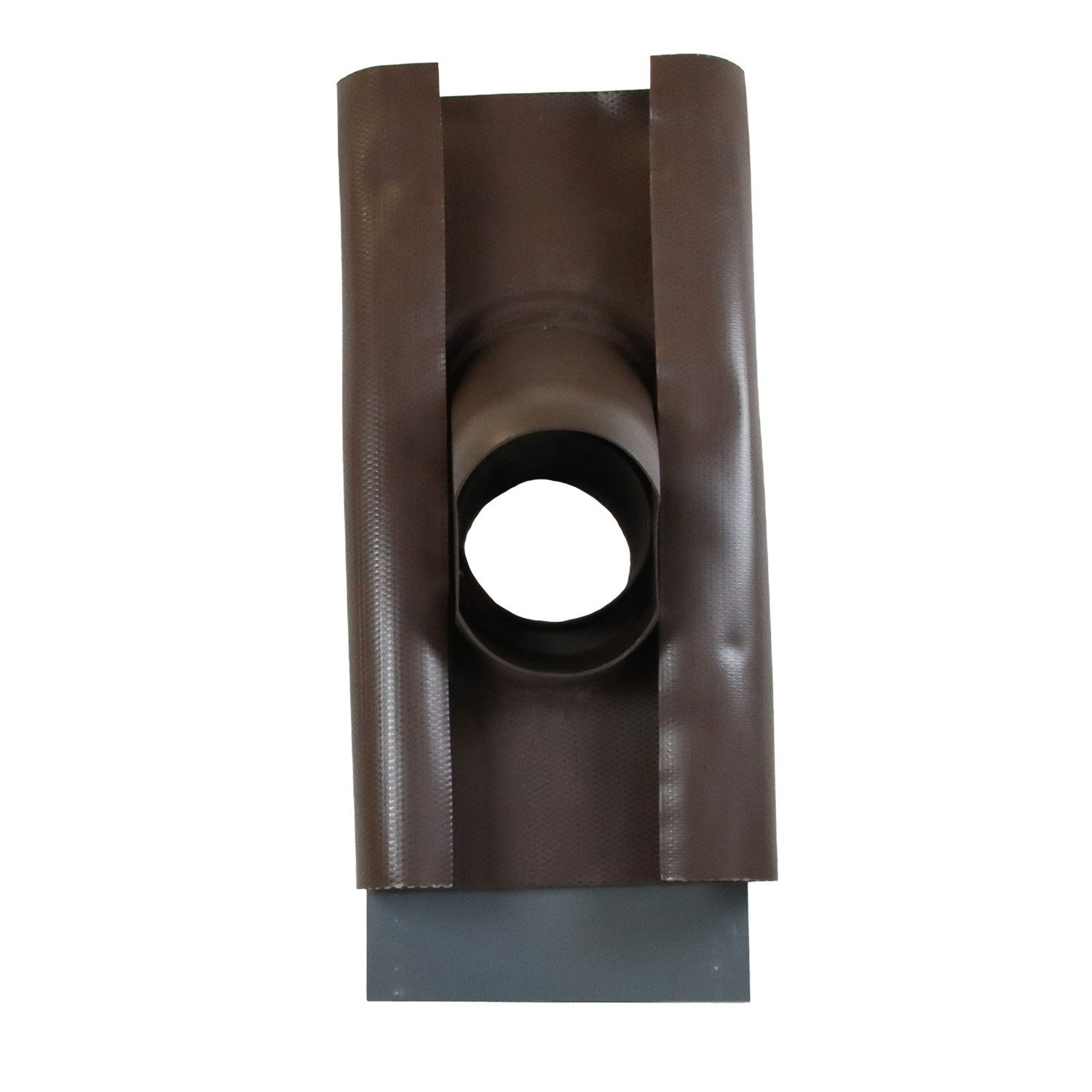 FLECK Dachdurchführung Auraflex DN 150 braun mit Wetterkappe, Spezial-Hart-PVC