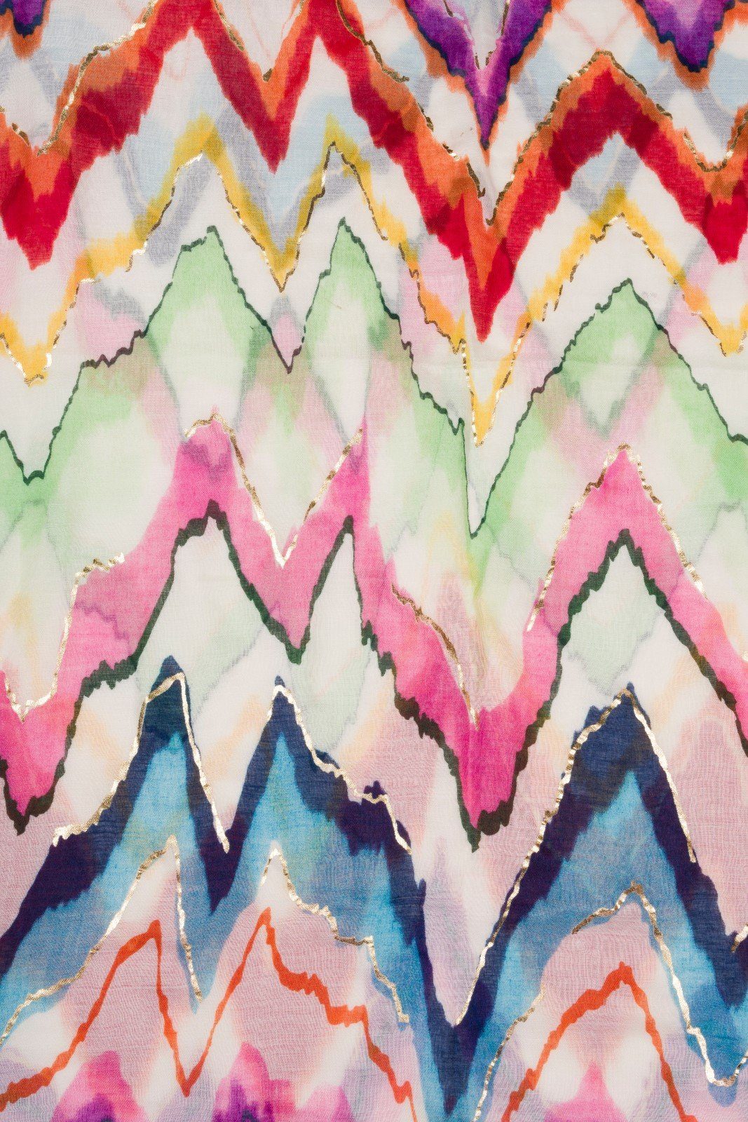 styleBREAKER Modeschal Leichter Schal mit Zick-Zack Muster, (1-St)