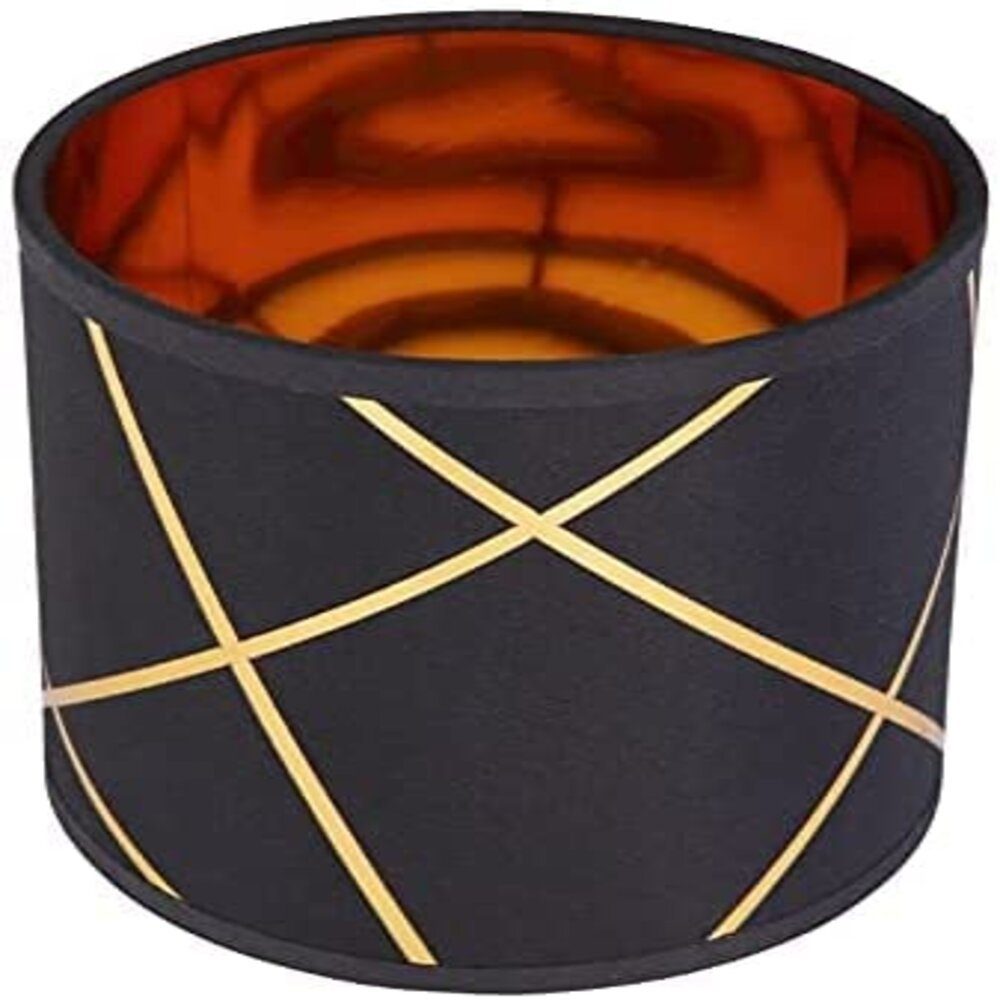 Lichthandel Hoch Lampenschirm Lampenschirm E27 Stoffschirm Rund Retro Vintage Leuchtenschirm, eleganter moderner Stoffschirm
